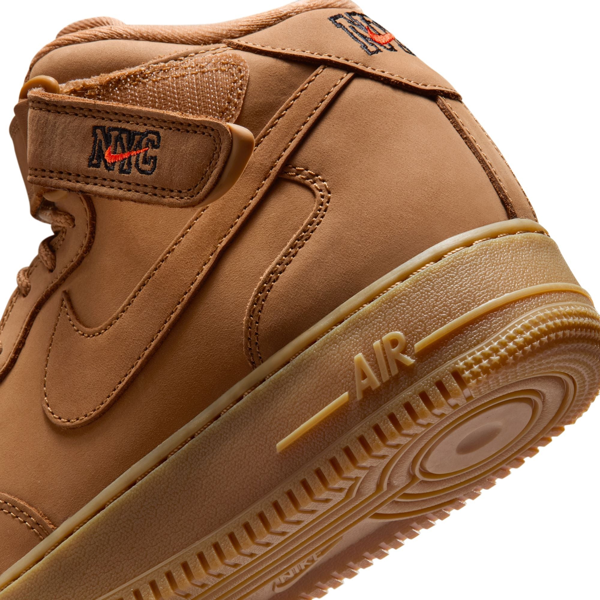 [715889-201] MENS NIKE AIR FORCE 1 MID '07 PREMIUM 'FLAX NYC'