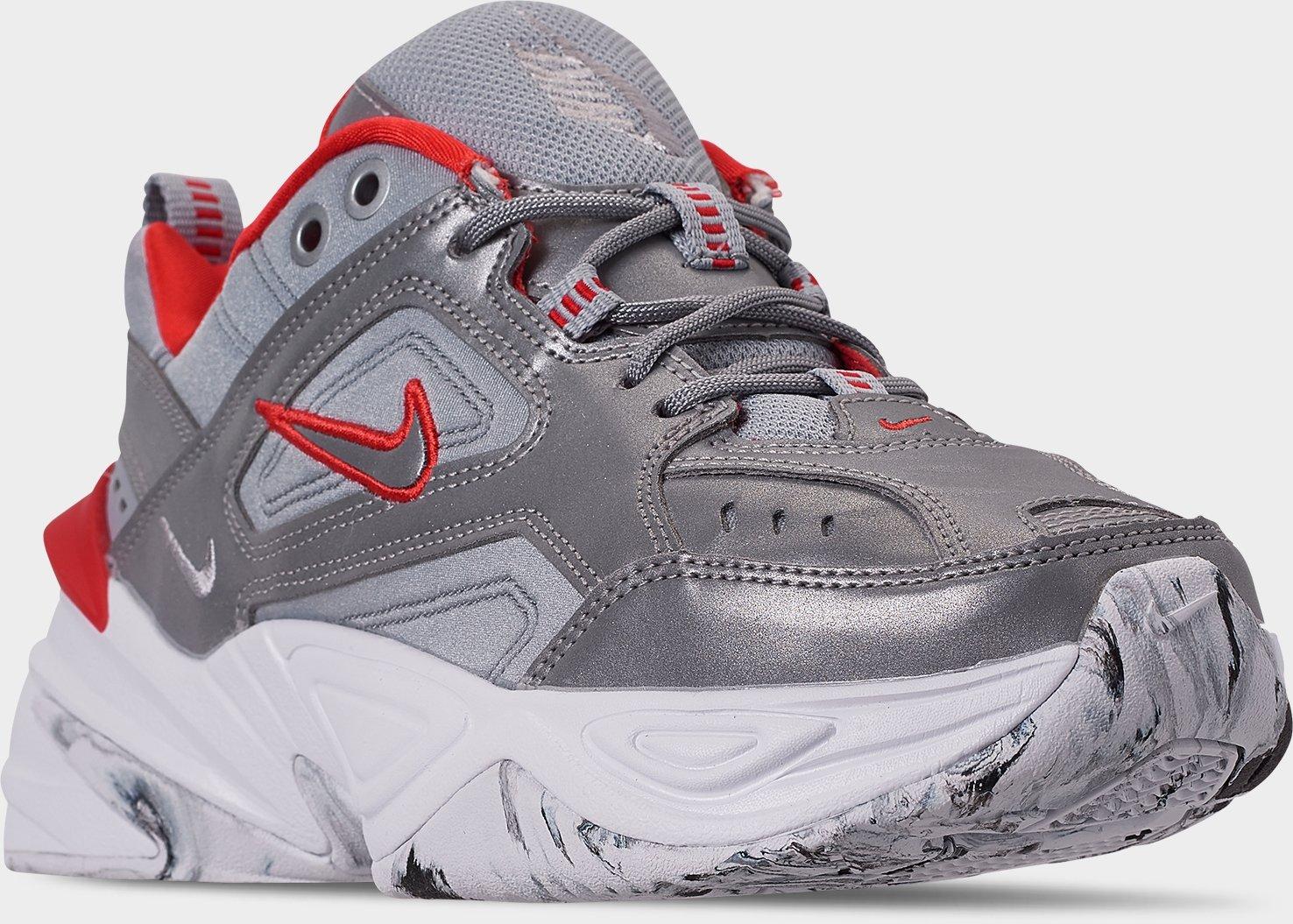 [BQ3378-001] WOMENS NIKE M2K TEKNO 'METALLIC SILVER MARBLED'