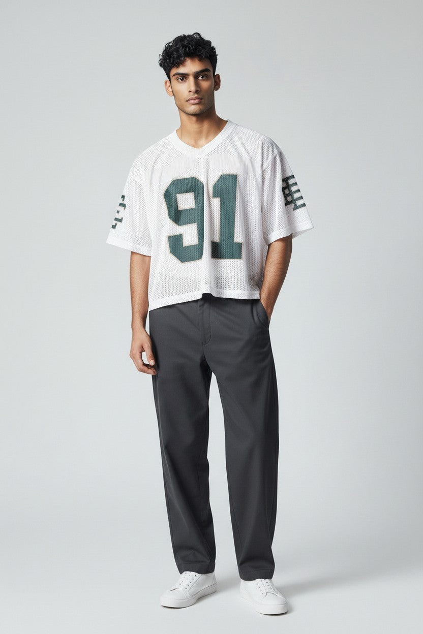 [EECO25MS87-000WHGN] MENS ERIC EMANUEL EE CROPPED JERSEY CORE MESH