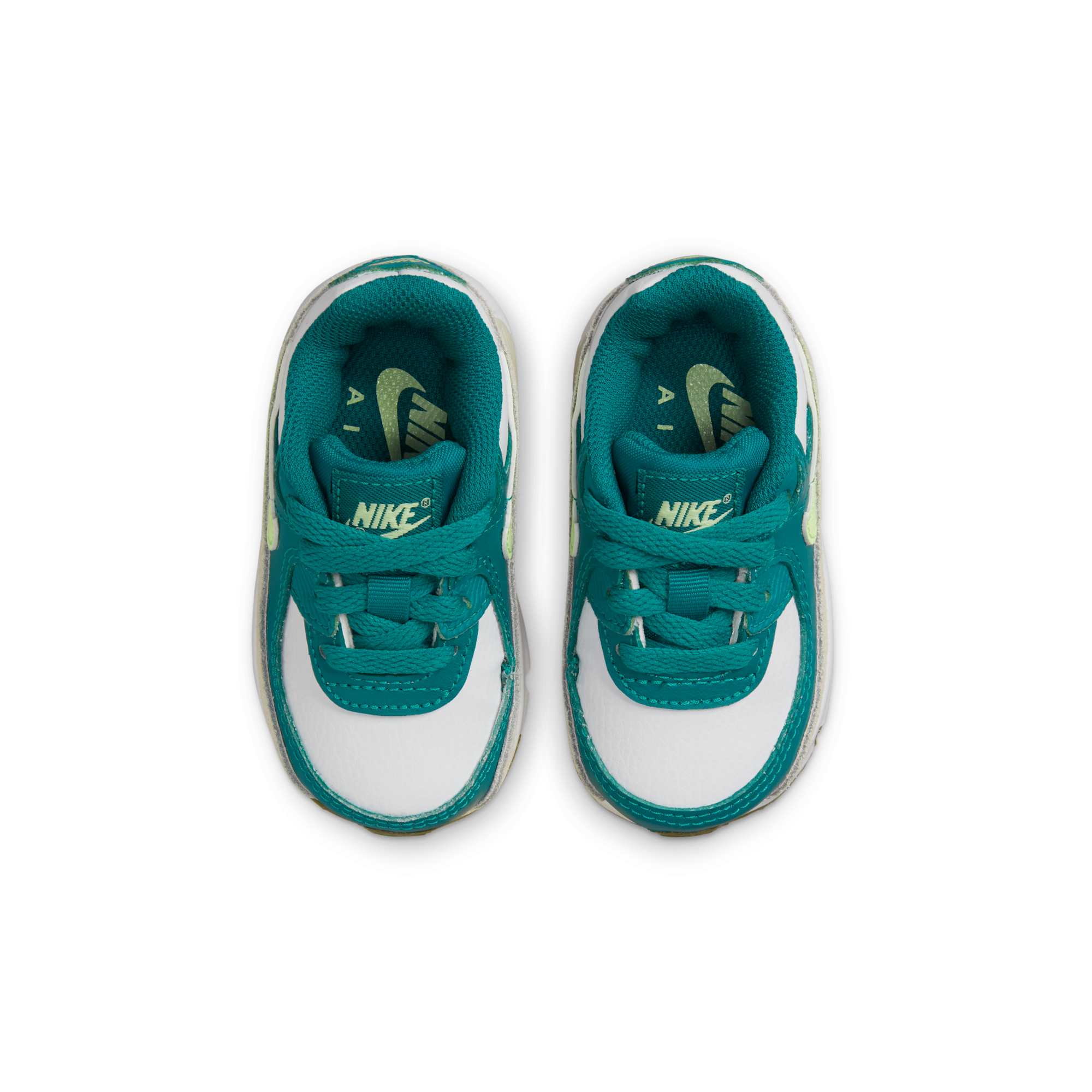 [CD6868-124] TODDLERS NIKE AIR MAX 90 'BRIGHT SPRUCE BARELY VOLT' (TD)