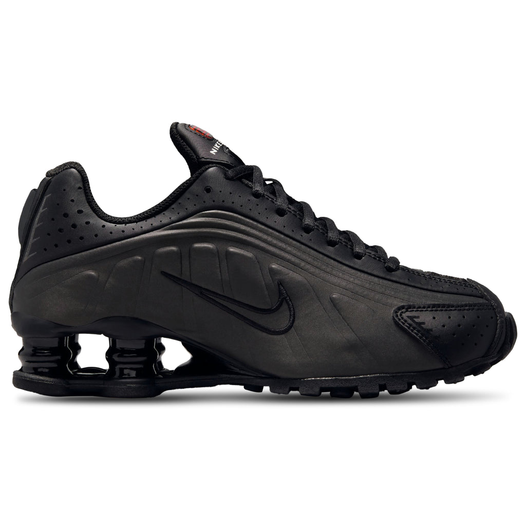 [CW2626-003] GRADE SCHOOL NIKE SHOX R4 'BLACK BRIGHT CRIMSON'