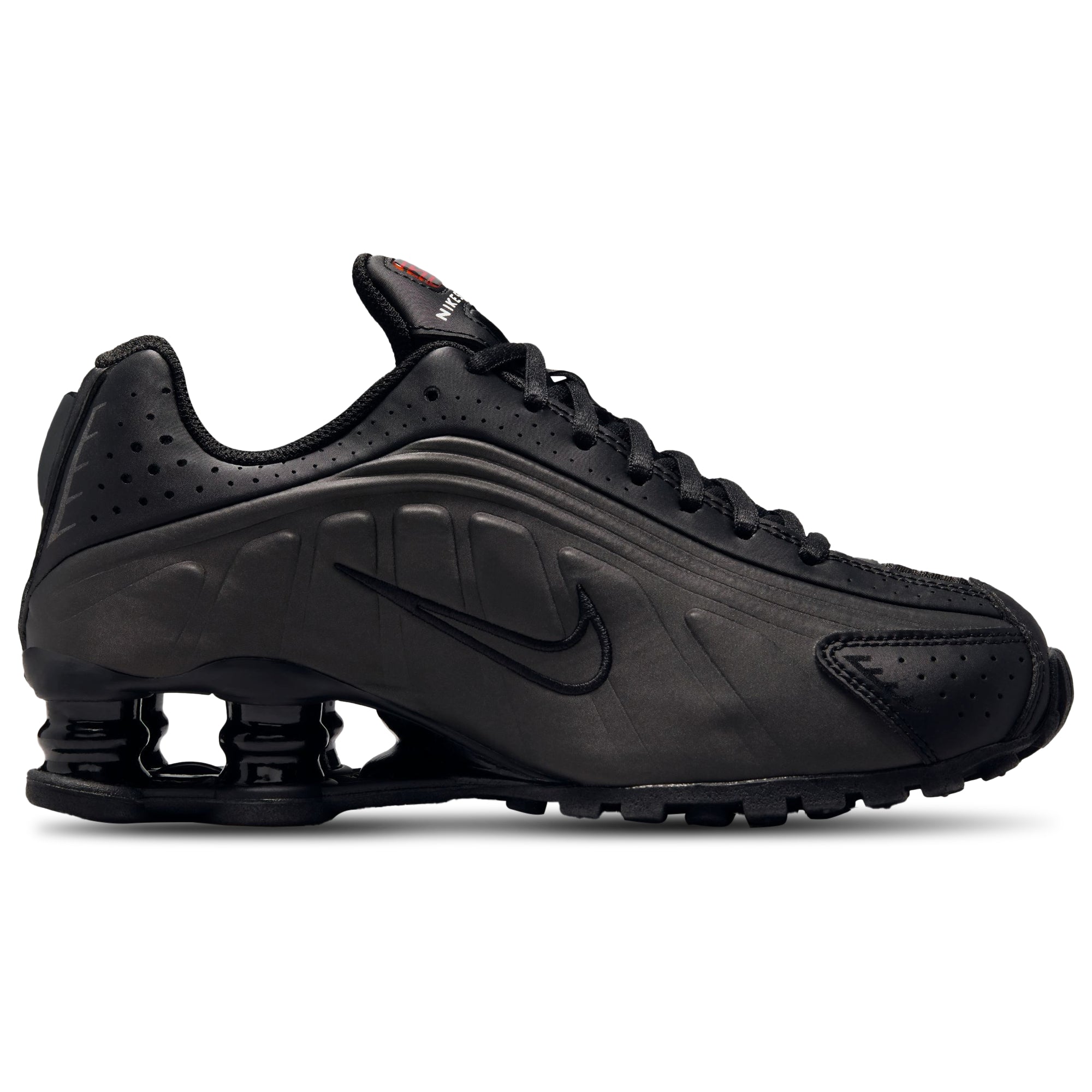 [CW2626-003] GRADE SCHOOL NIKE SHOX R4 'BLACK BRIGHT CRIMSON'