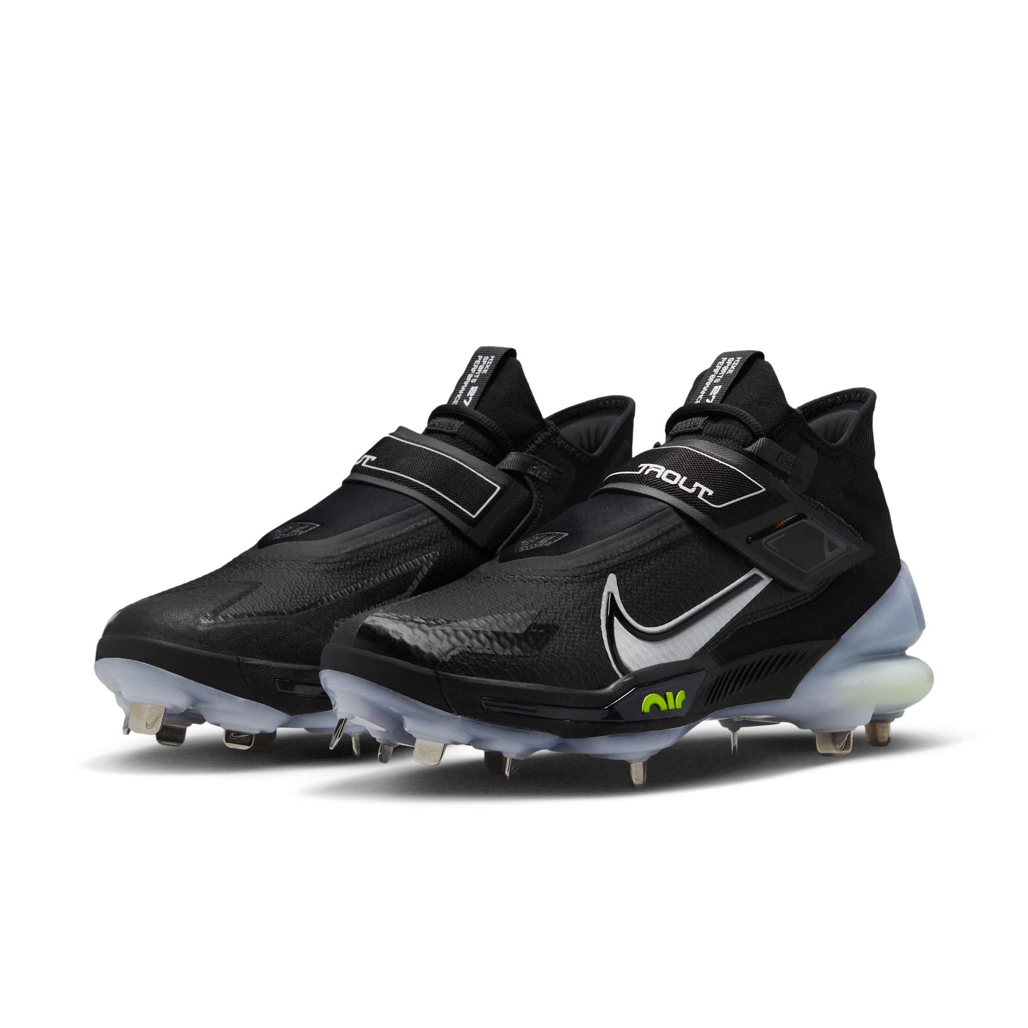 [CZ5913-010] MENS NIKE FORCE ZOOM TROUT 8 ELITE 'BLACK WHITE VOLT' (NO LID)