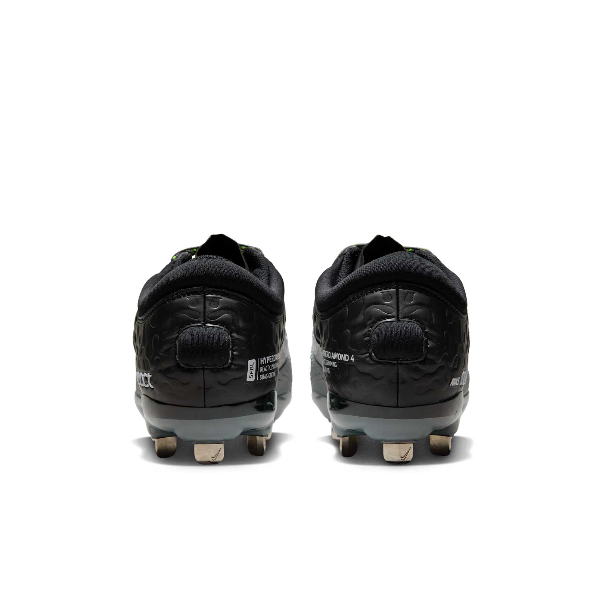 [CZ5917-001] WOMENS NIKE HYPERDIAMOND 4 ELITE 'BLACK COOL GREY'