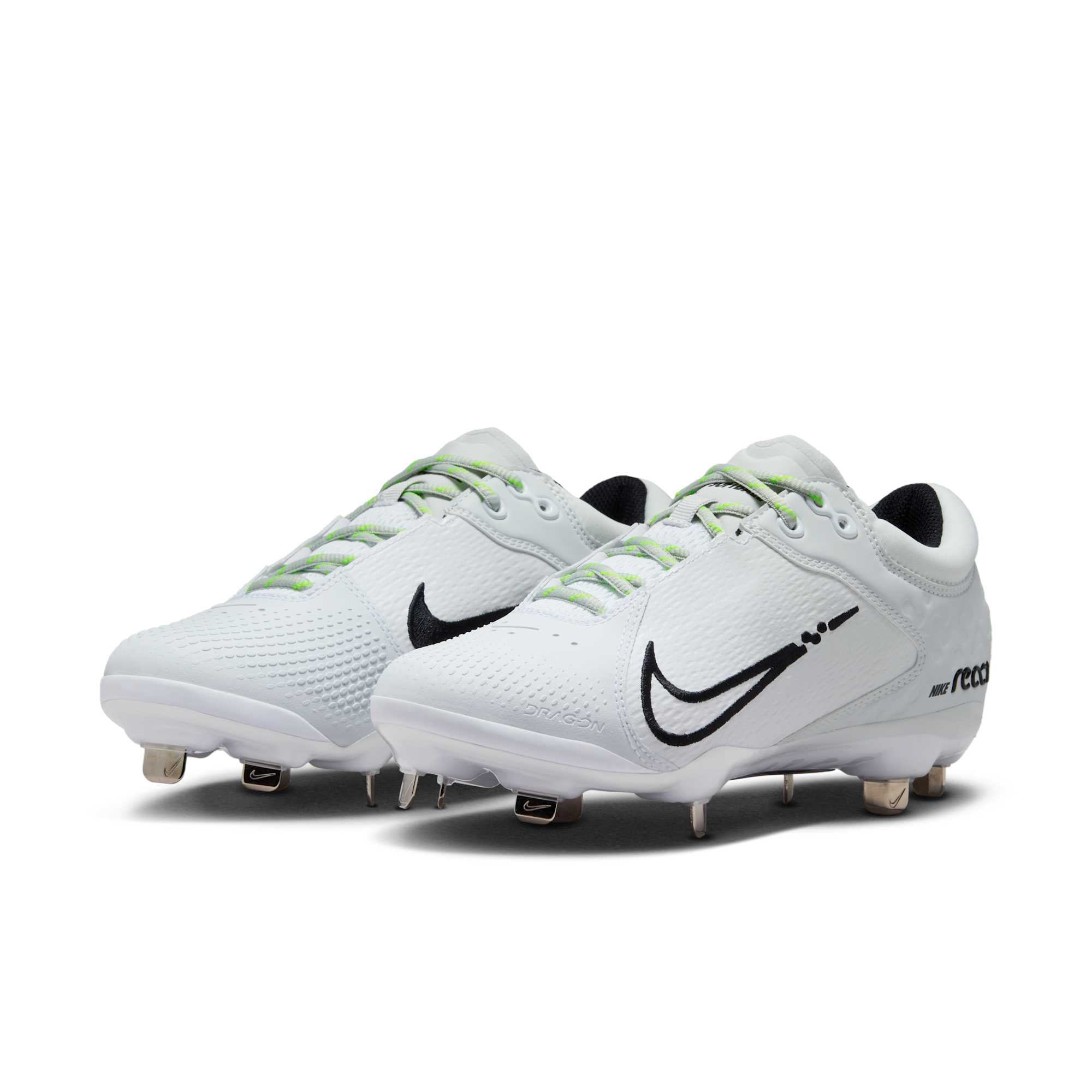 [CZ5917-103] WOMENS NIKE HYPERDIAMOND 4 ELITE 'WHITE BLACK VOLT'
