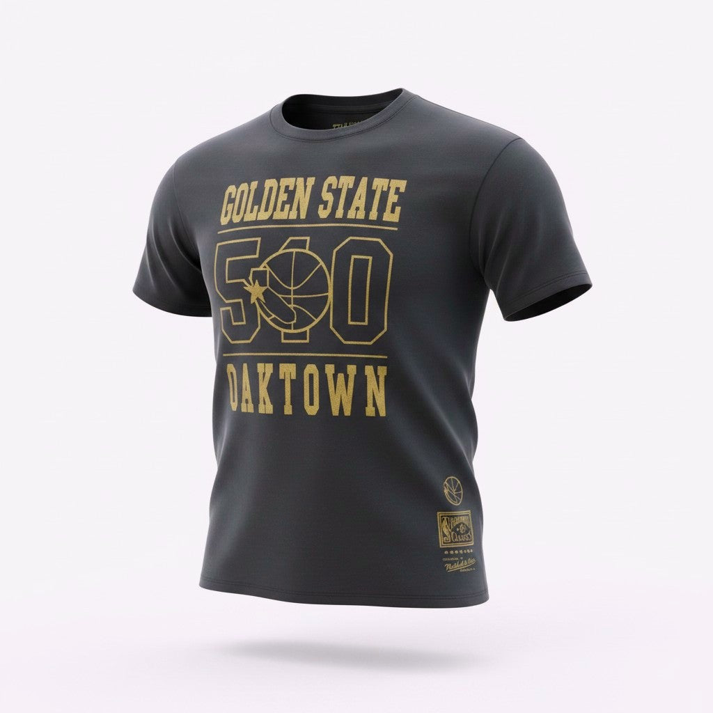 Mens Mitchell & Ness NBA Golden State Warriors Oaktown Code SS Tee