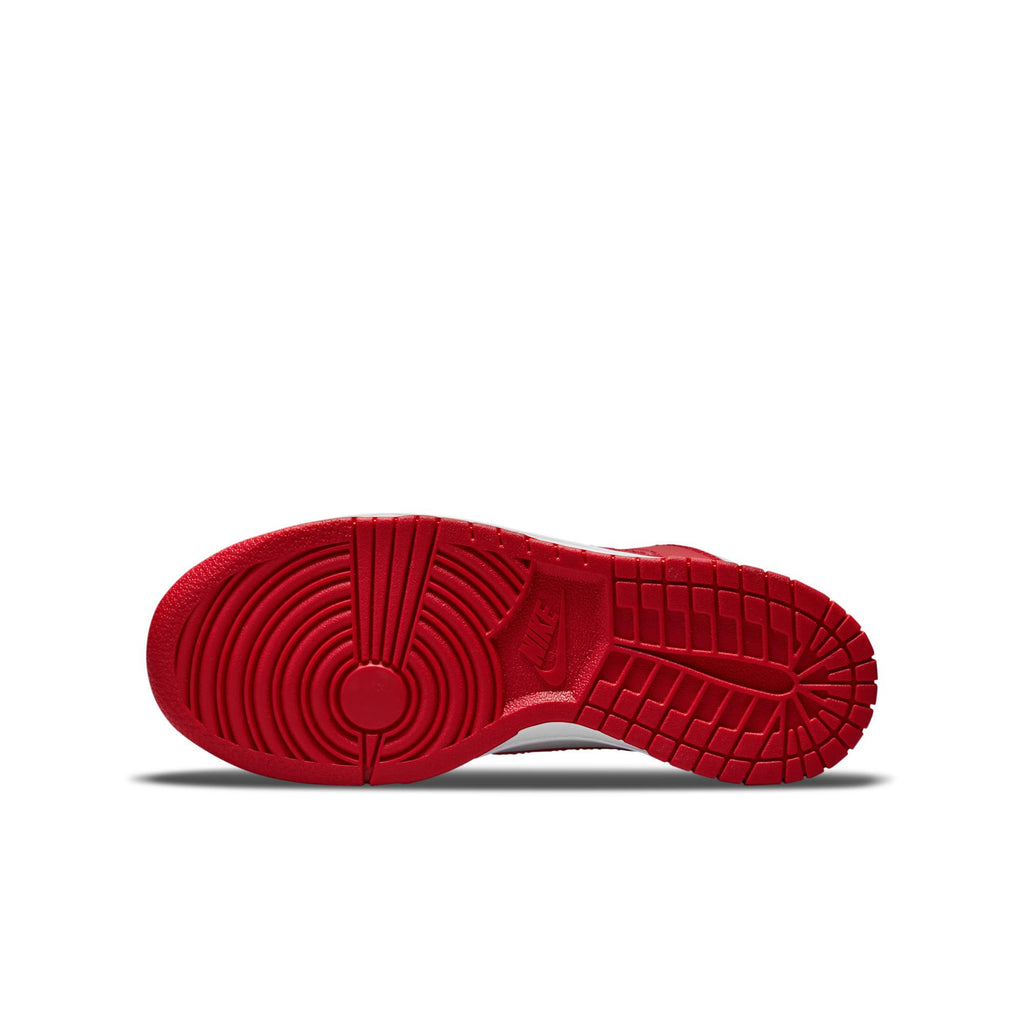 [DB2179-106] Grade School Nike DUNK HIGH GS 'CHAMPIONSHIP WHITE RED' (WHITE TONGUE TAG)