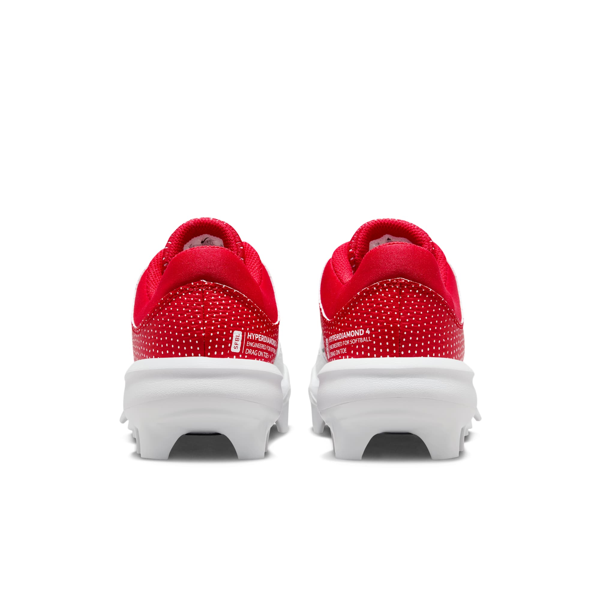 [DC8990-600] WOMENS NIKE HYPERDIAMOND 4 PRO MCS 'UNIVERSITY RED WHITE'