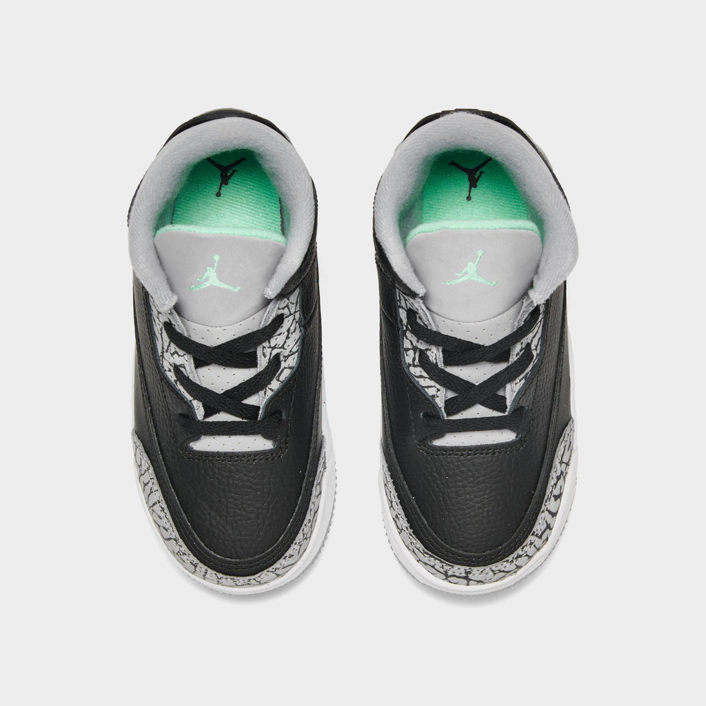 [DM0968-031] TODDLERS AIR JORDAN RETRO 3 'GREEN GLOW (TD)'