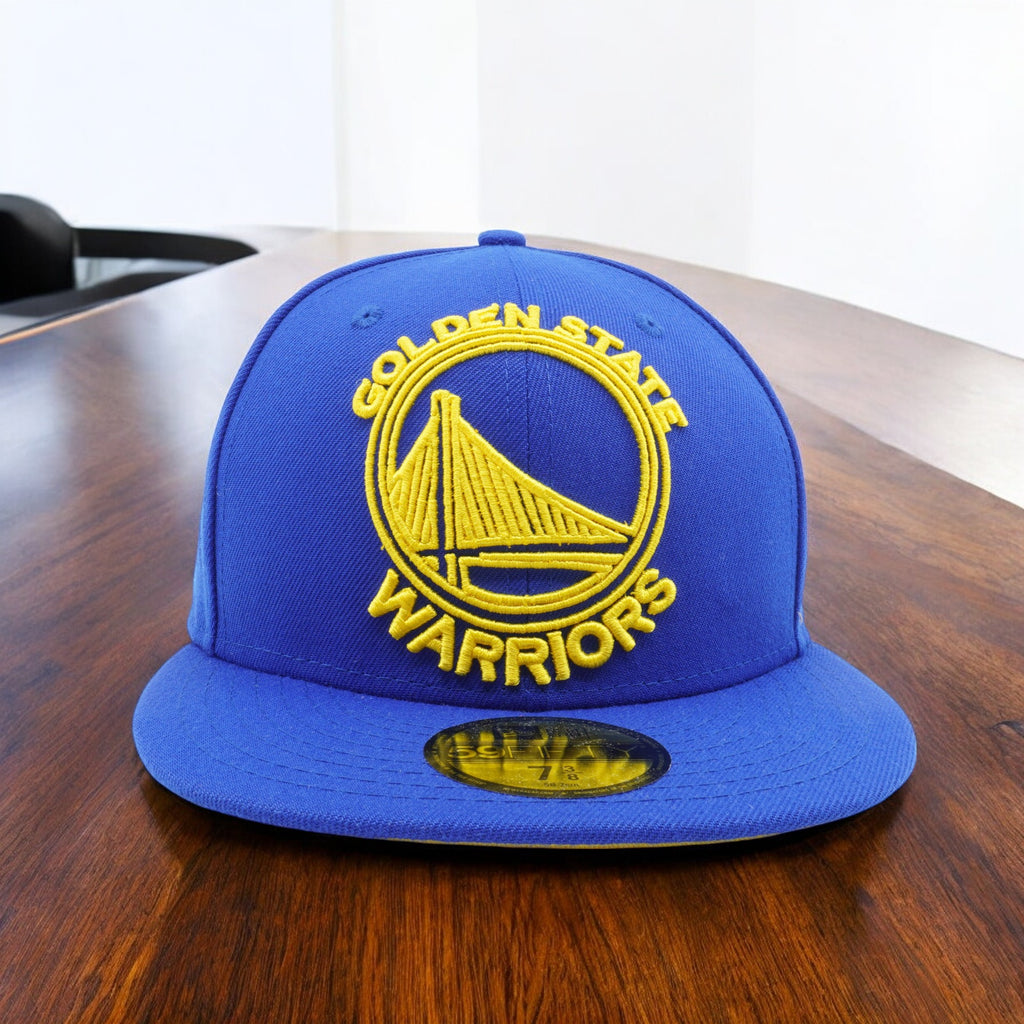 [11822426] Mens New Era NBA Golden State Warriors Frame Front 59Fifty Fitted