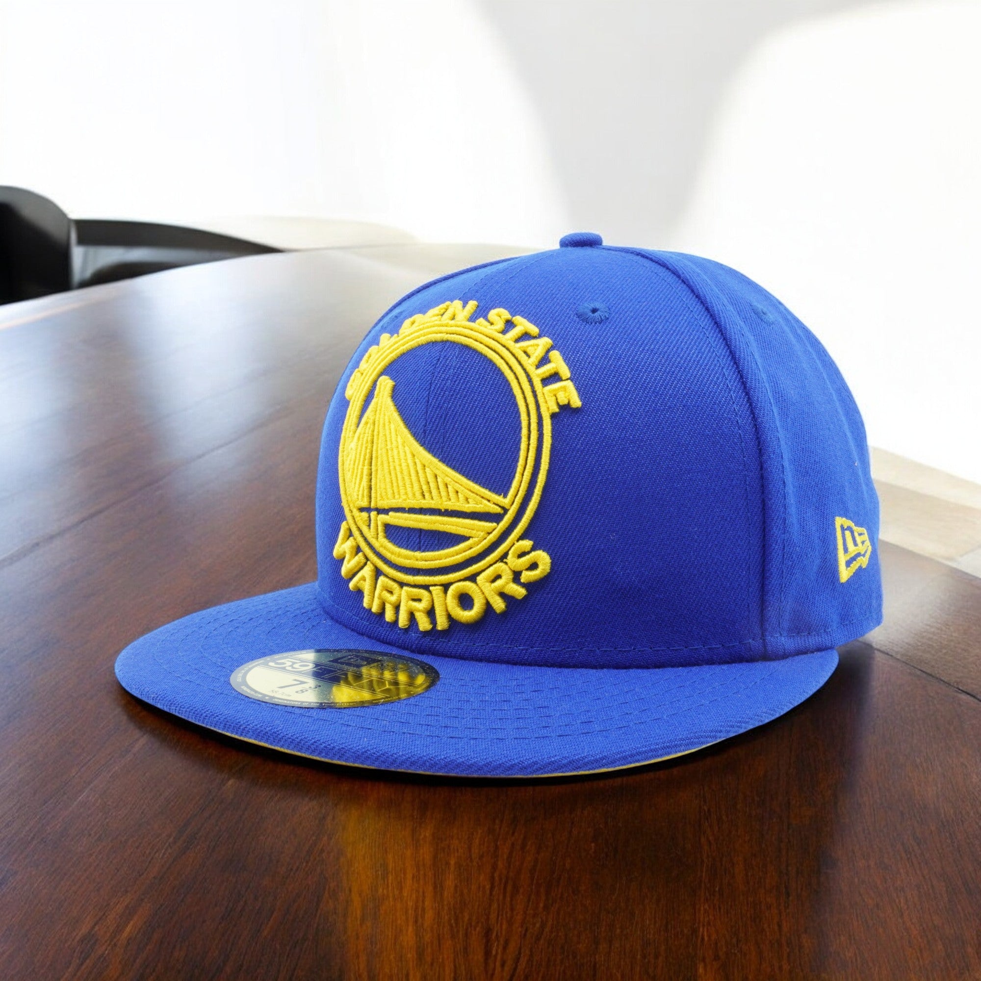 [11822426] Mens New Era NBA Golden State Warriors Frame Front 59Fifty Fitted