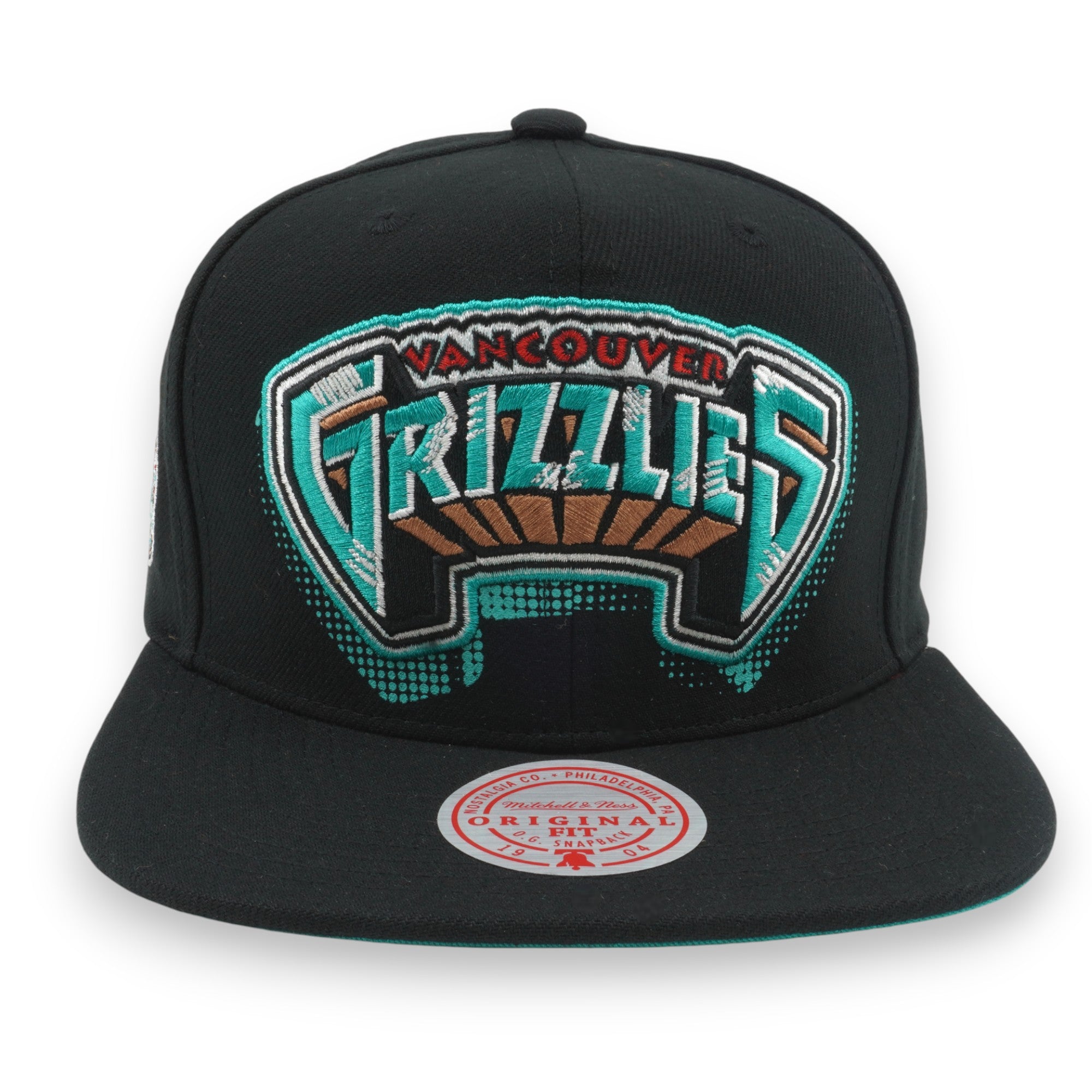 MENS MITCHELL & NESS NBA BIG FACE 7.0 SNAPBACK HWC GRIZZLIES - BLACK