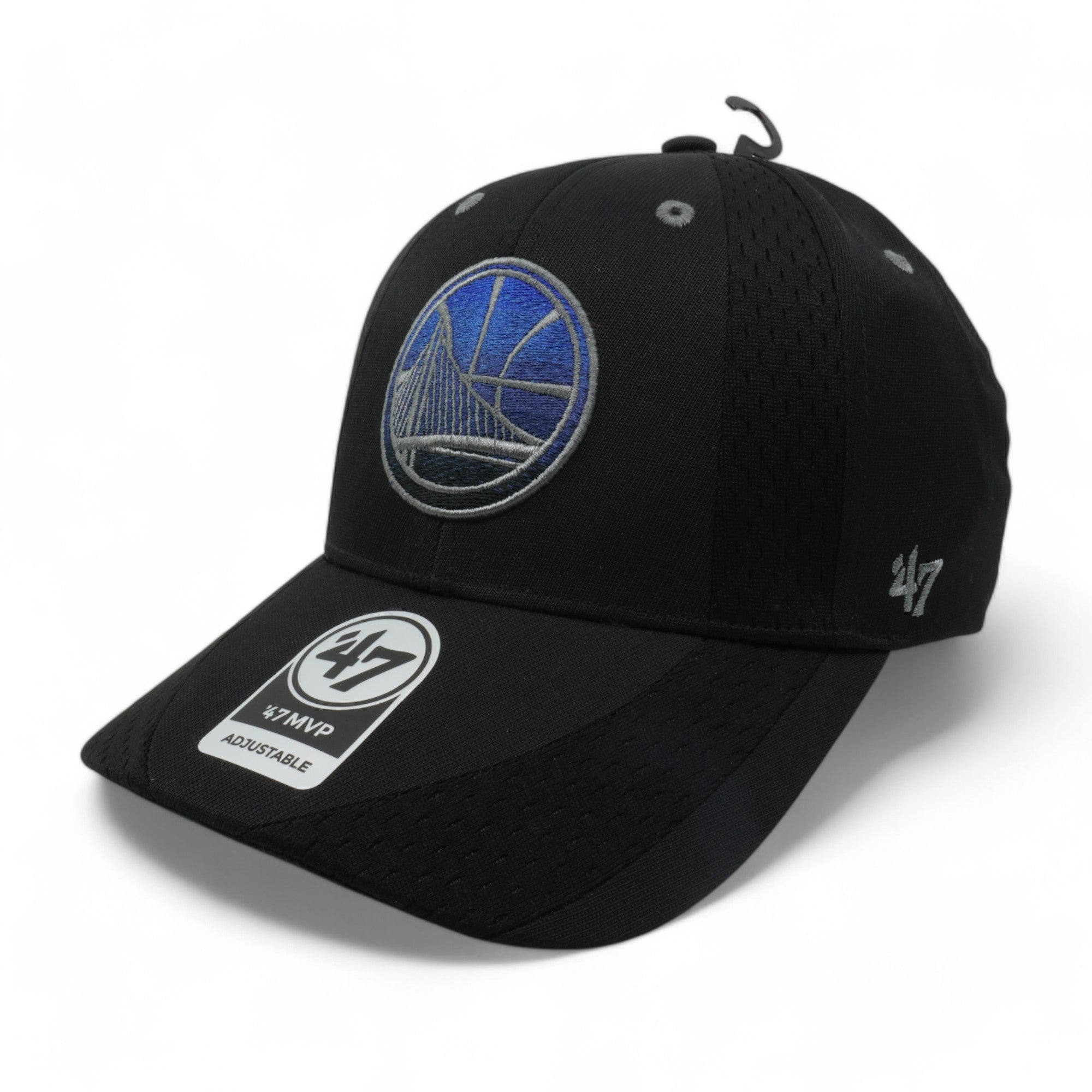[K-OUTRN08TLV-BK] YOUTH 47 BRAND NBA GS WARRIORS ADJUSTABLE HAT