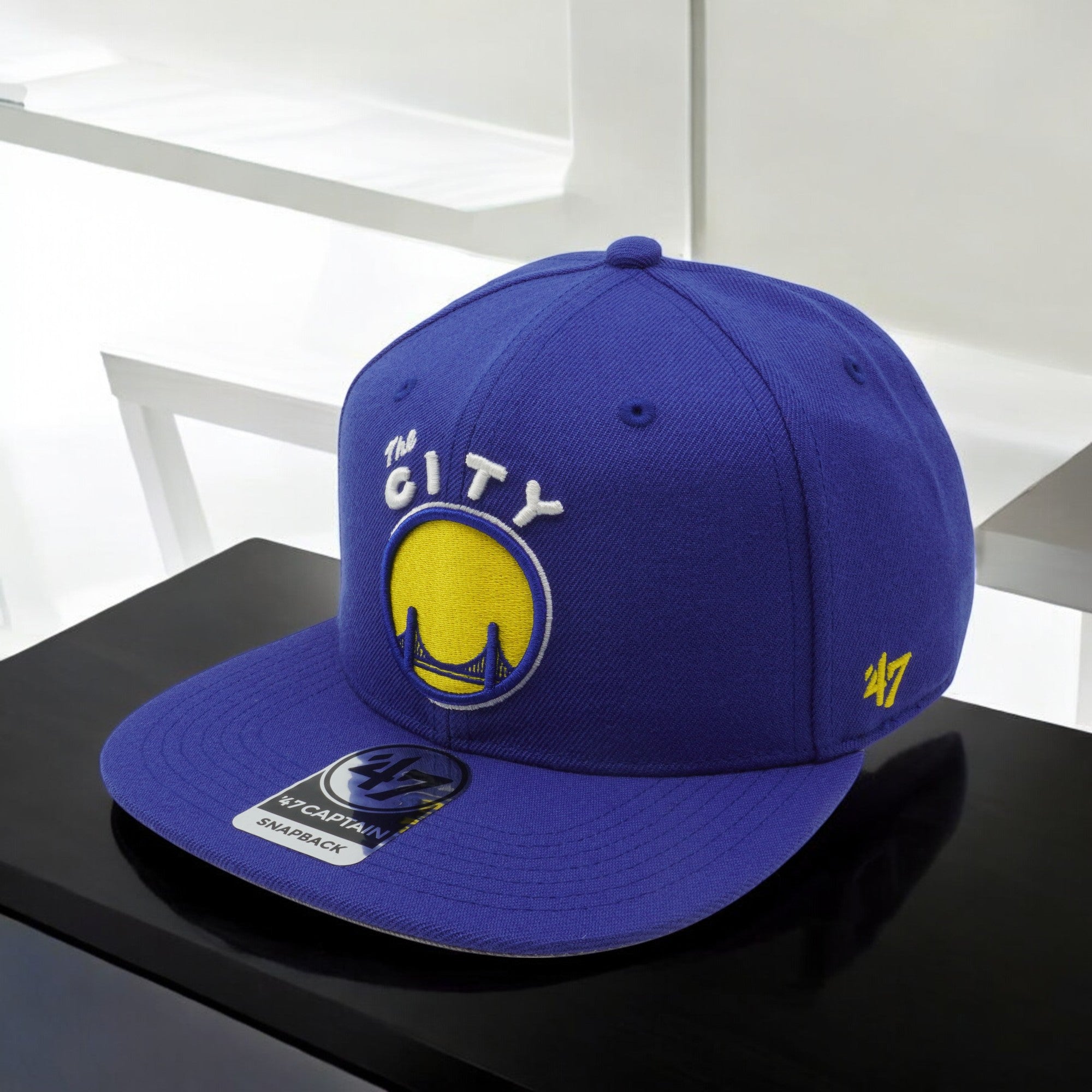 [KHWCL-SRS08WBP-RYA62] MENS 47 BRAND NBA GS WARRIORS HWC 47 CAPTAIN SNAPBACK
