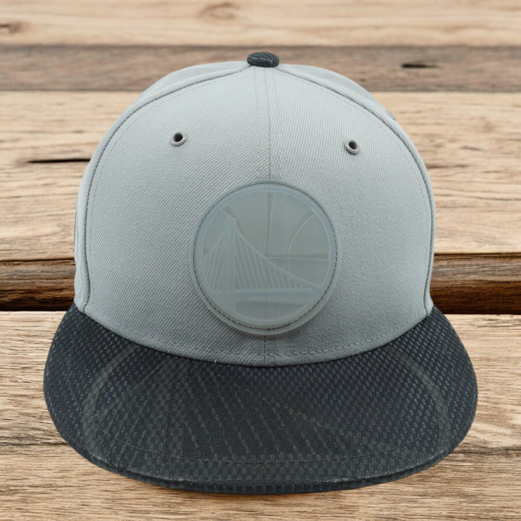 [11526760] Mens New Era NBA Golden State Warriors 18 Rubber Logo 9Fifty Snapback