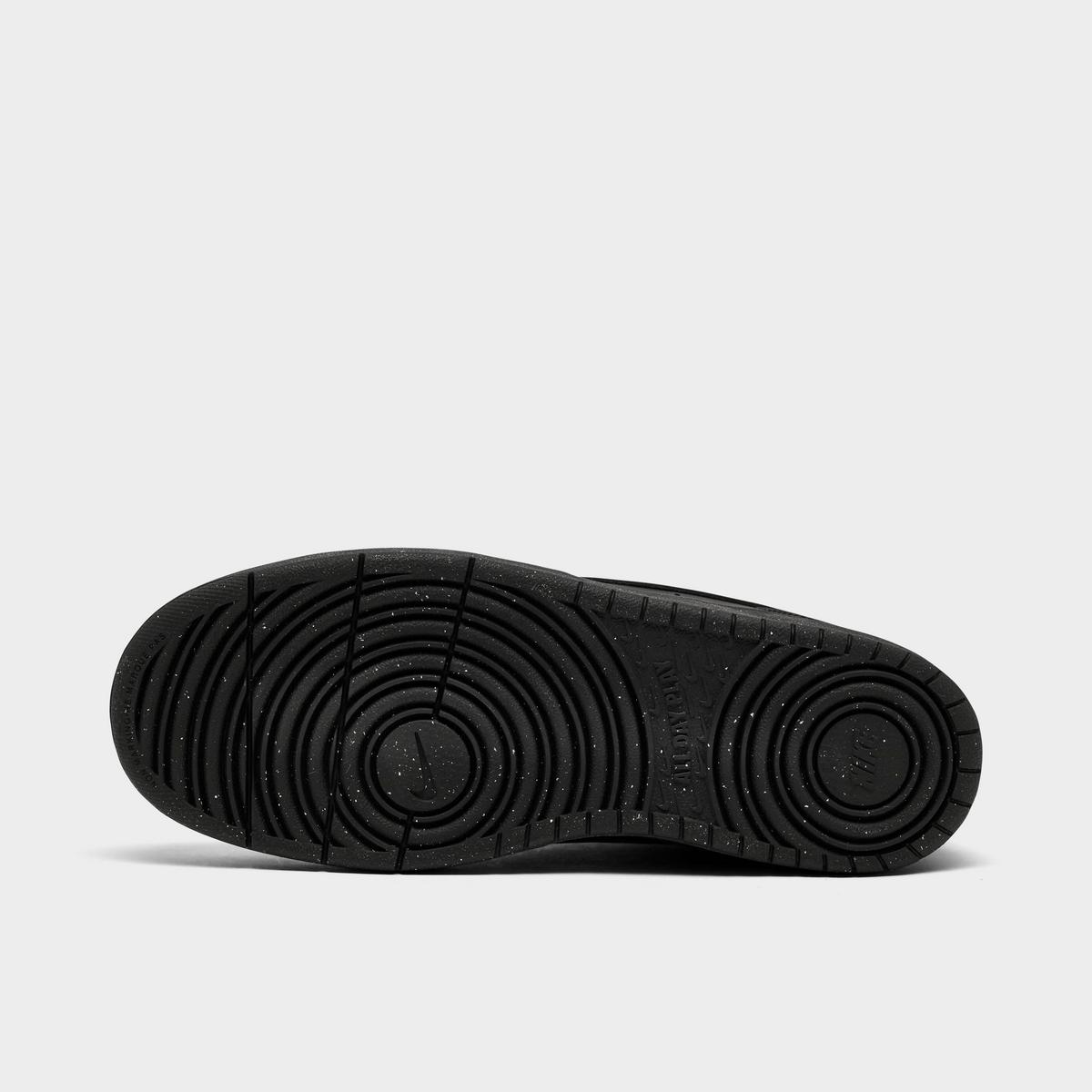 [DV5456-002] GRADE SCHOOL NIKE COURT BOROUGH LOW RECRAFT 'TRIPLE BLACK'