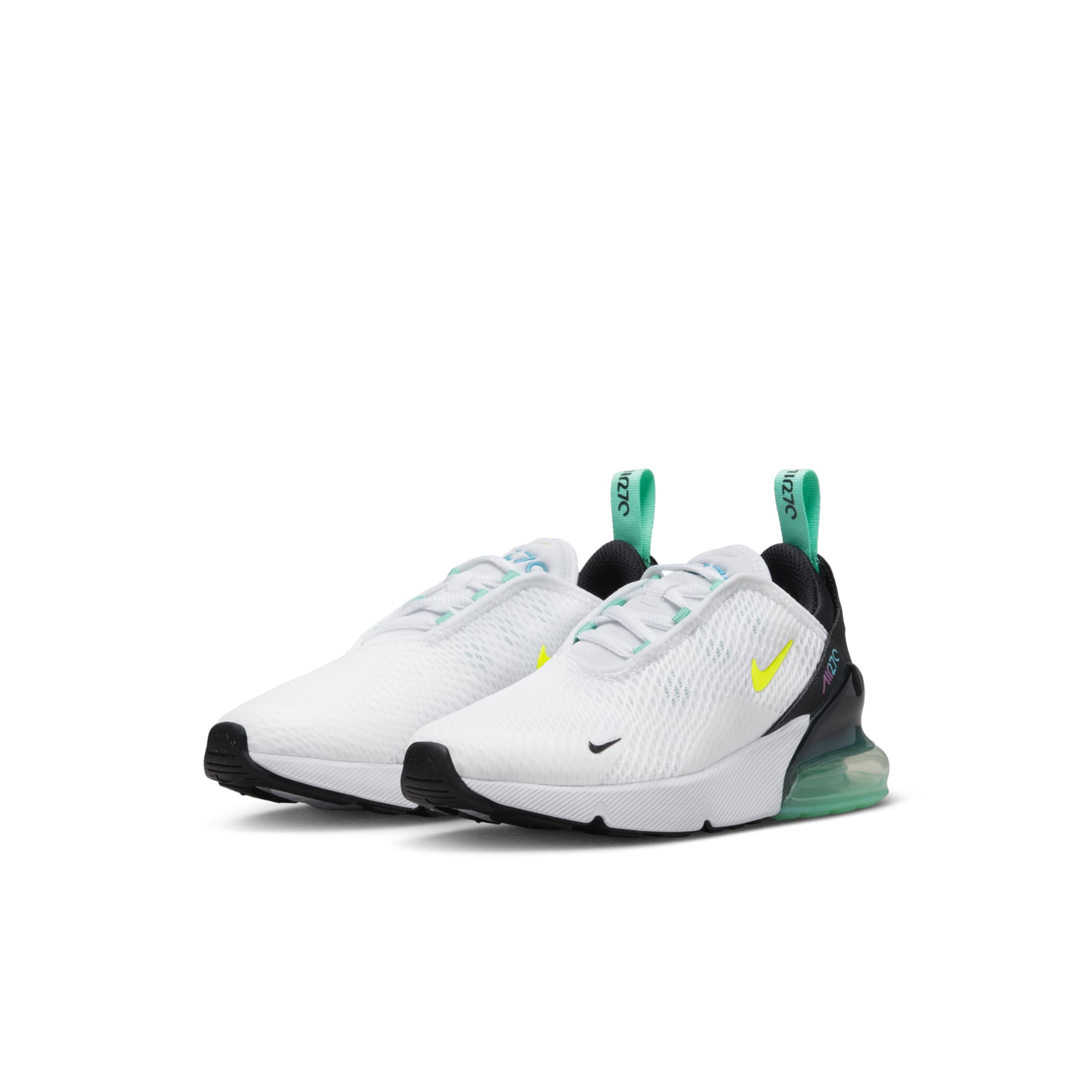 [DX3348-100] Preschool Nike AIR MAX 270 PS 'WHITE VOLT'