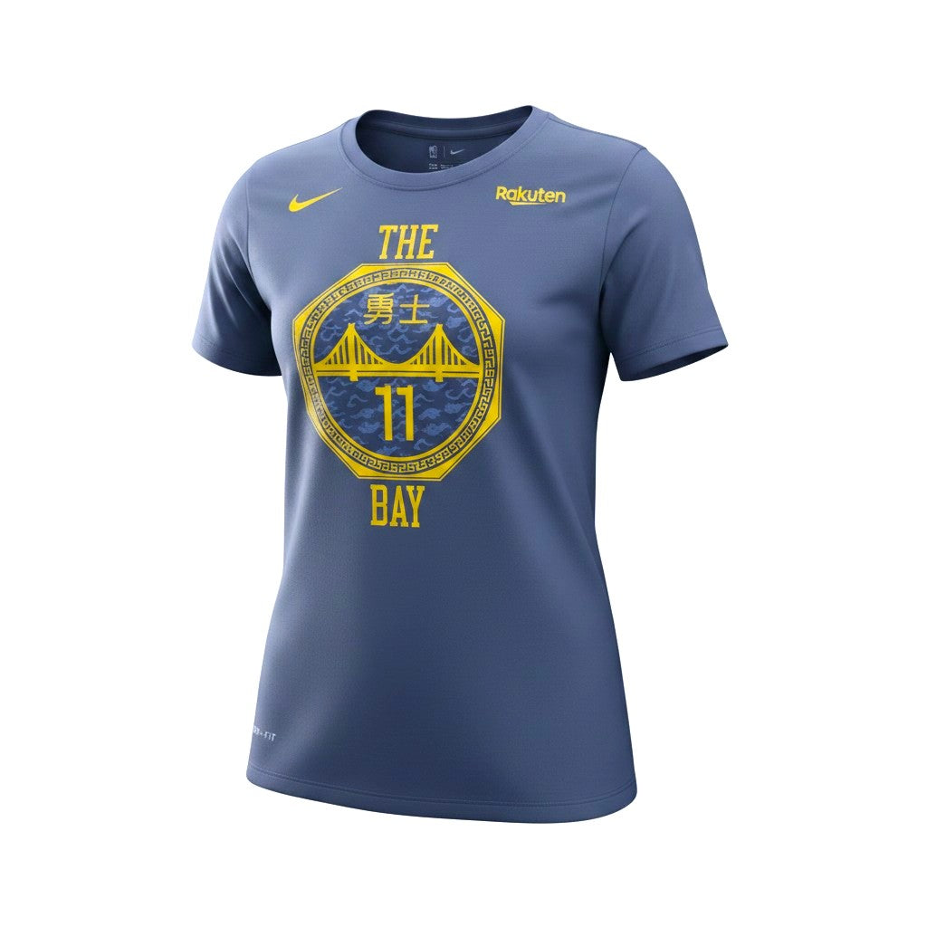 [AH1328-474] Womens Nike NBA GSW "The Bay" Name & Number Thompson T-shirt