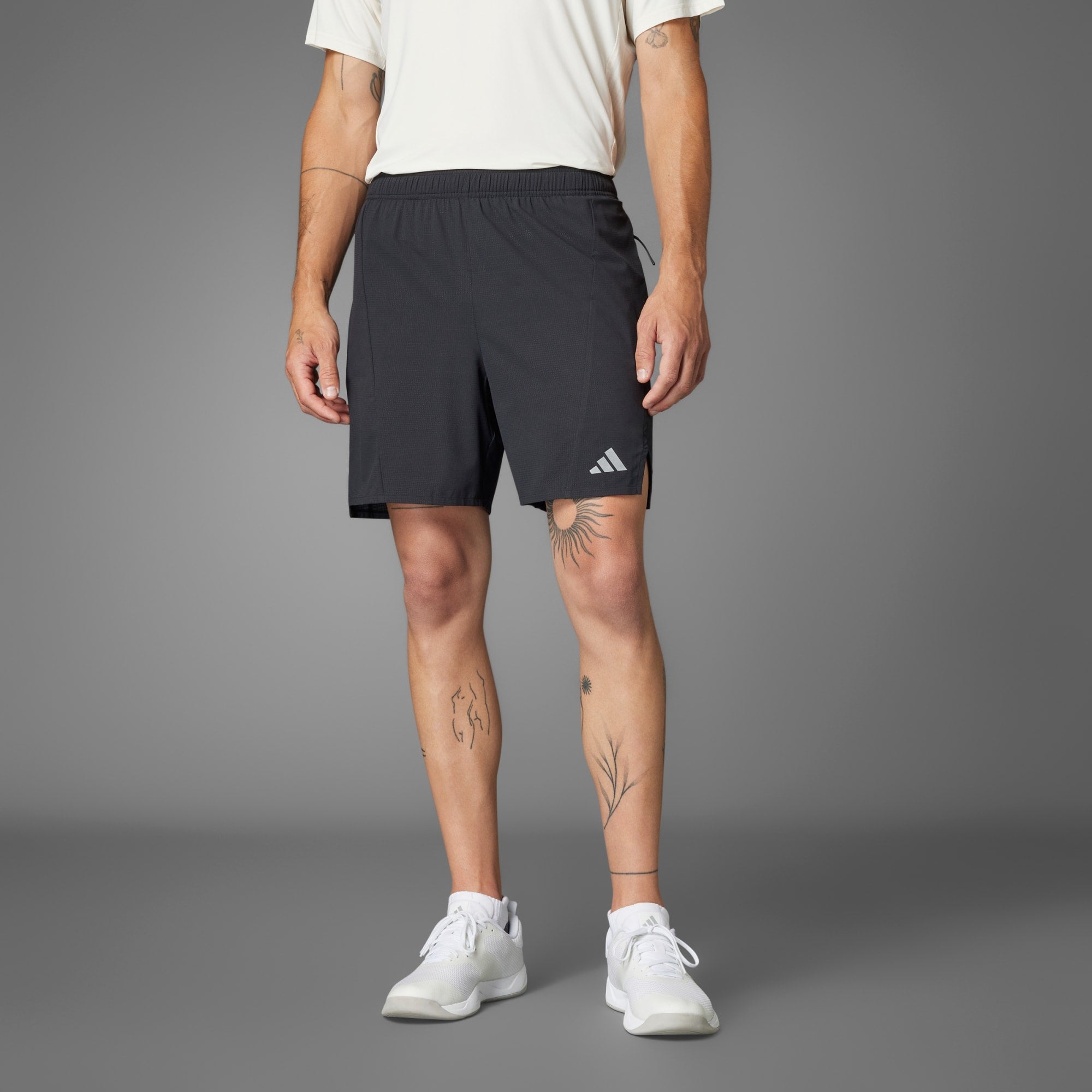 [IS3732] MENS ADIDAS DESIGNED FOR TRAINING HIIT WORKOUT HEAT.RDY SHORTS