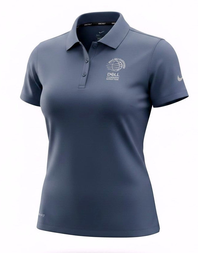 [884871-471] WOMENS NIKE SPORT GOLF POLO 'WORLD GOLF CHAMPIONSHIPS DELL'
