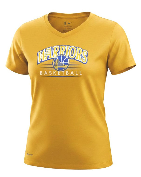 [AQ5919-728] WOMENS NIKE NBA GOLDEN STATE WARRIORS V-NECK TEE
