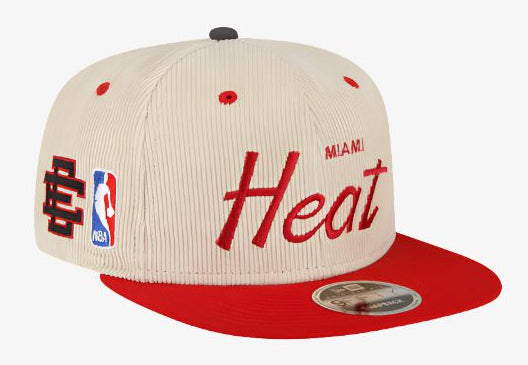[60349353] MENS NEW ERA X ERIC EMANUEL NBA 'MIAMI HEAT' EE 9FIFTY SNAPBACK HAT