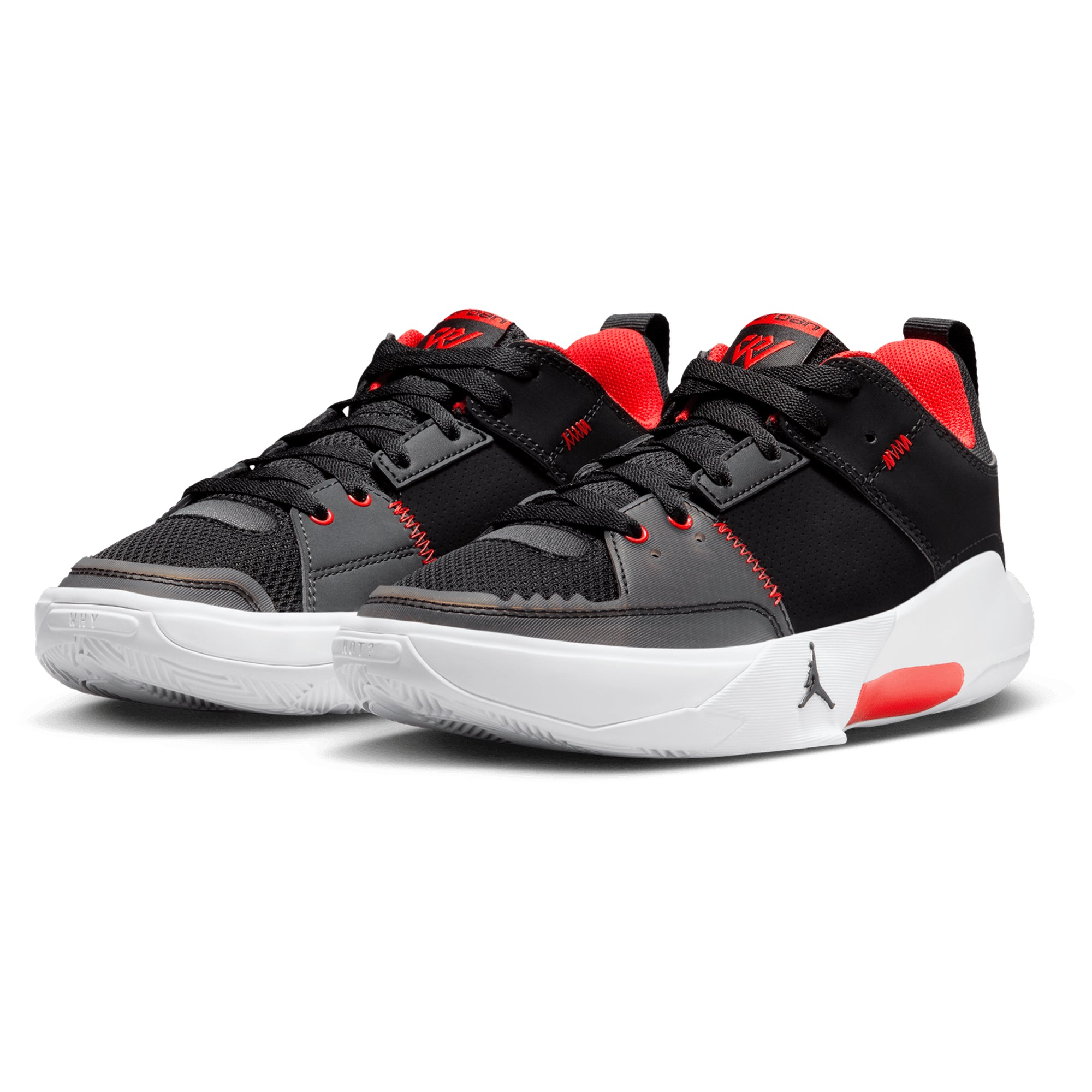 [FD2338-006] GRADE SCHOOL AIR JORDAN ONE TAKE 5 'BLACK HABANERO RED'