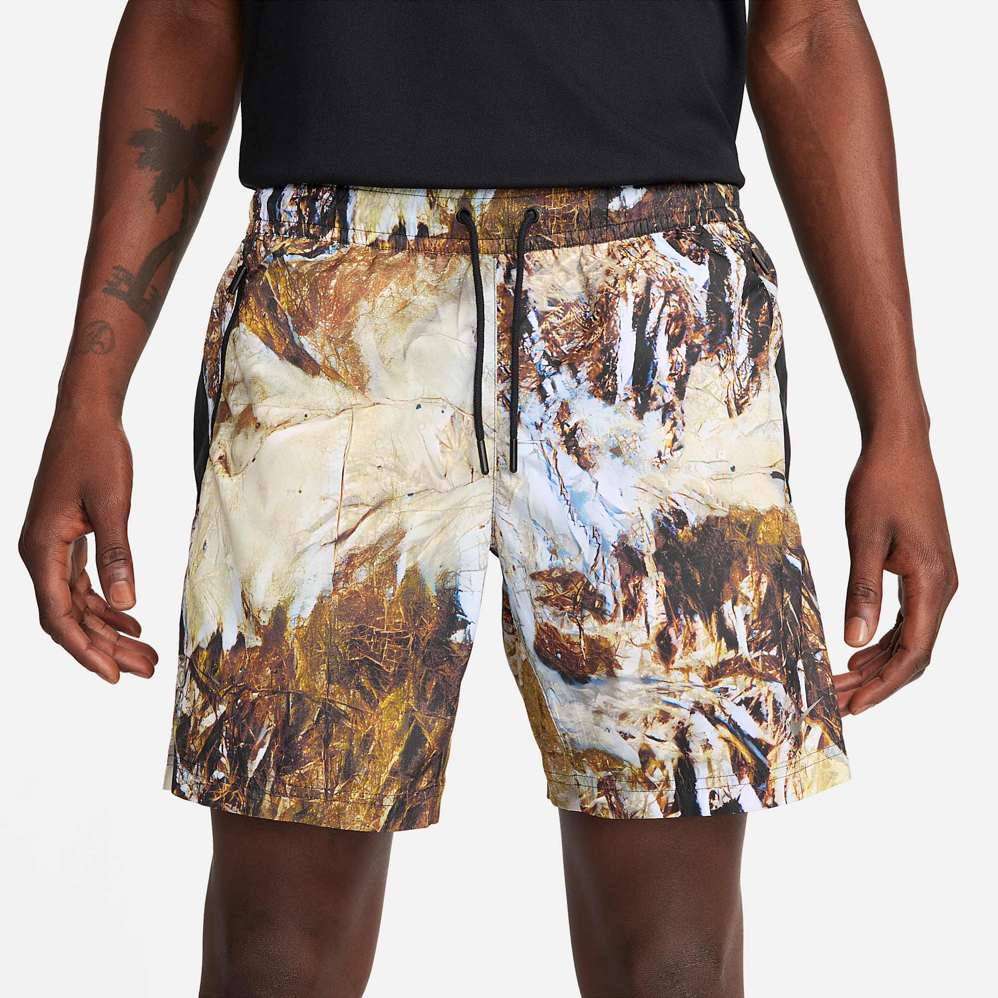 [FJ3011-010] MENS NIKE X NOCTA RUNNING CAMO SHORTS 'MULTICOLOR'