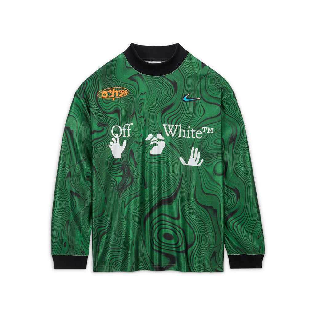 [FQ0997-389] MENS NIKE X OFF-WHITE ALLOVER PRINT JERSEY 'KELLY GREEN'