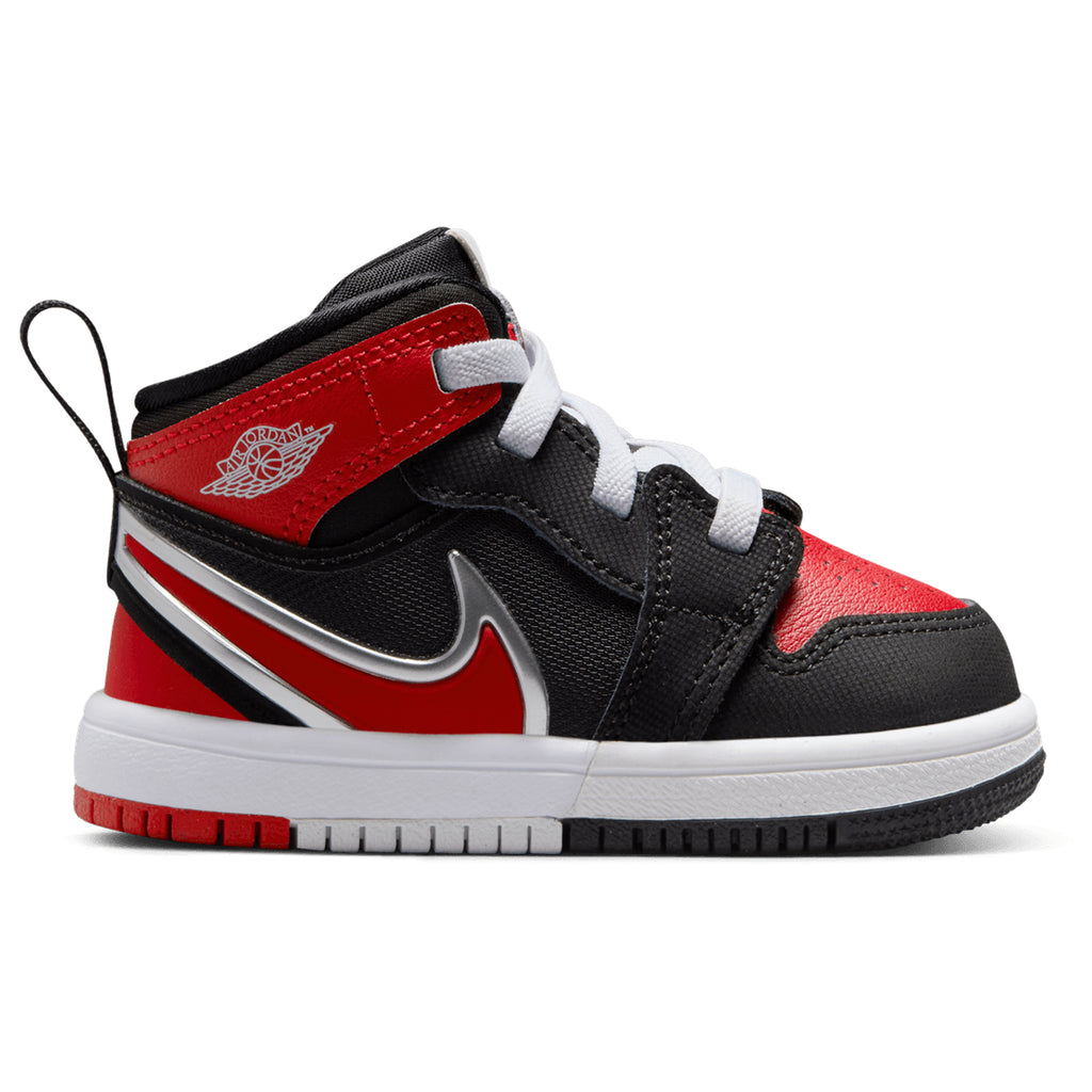 [FQ1283-006] TODDLERS AIR JORDAN RETRO 1 MID RM EASYON 'BLACK WHITE UNIVERSITY RED'