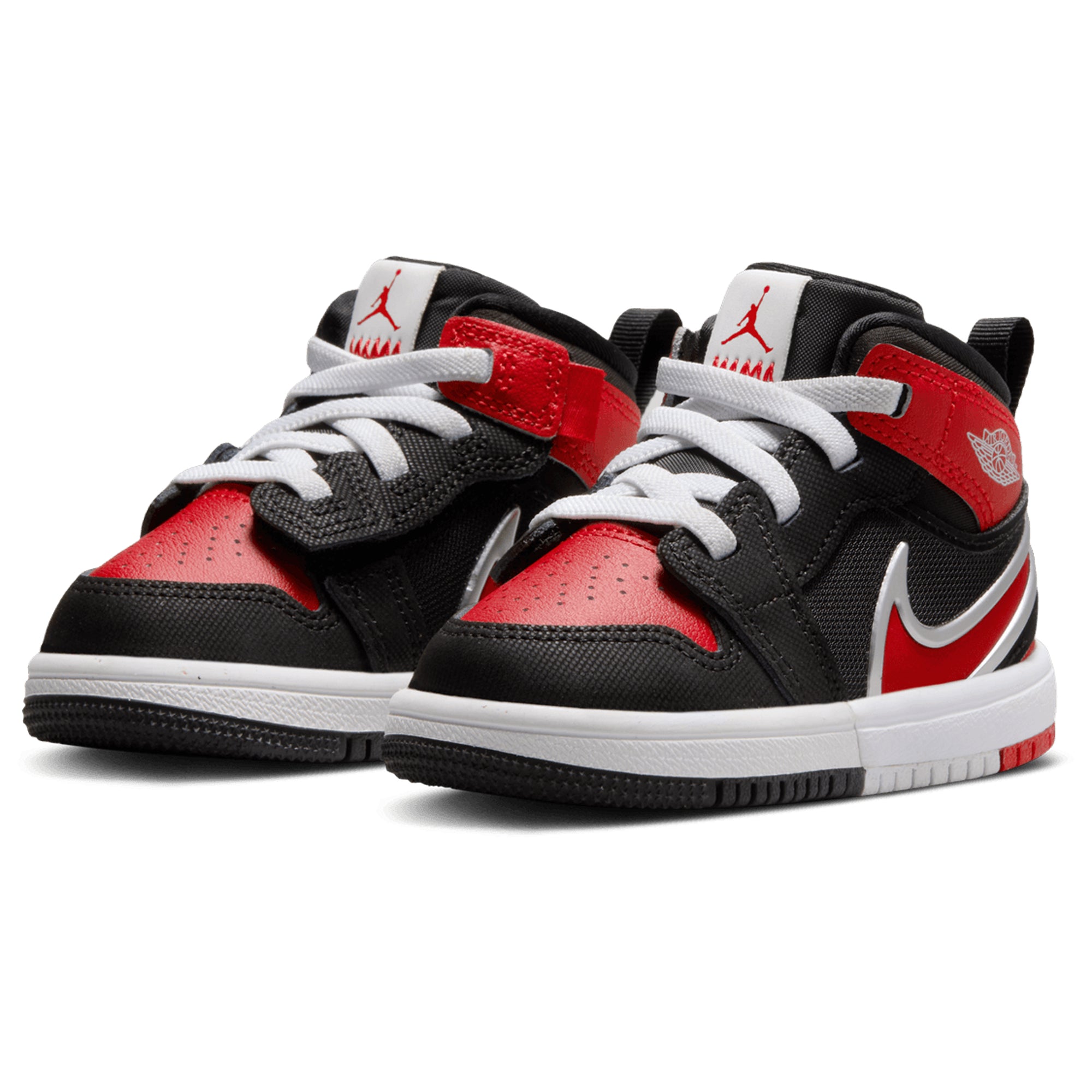 [FQ1283-006] TODDLERS AIR JORDAN RETRO 1 MID RM EASYON 'BLACK WHITE UNIVERSITY RED'