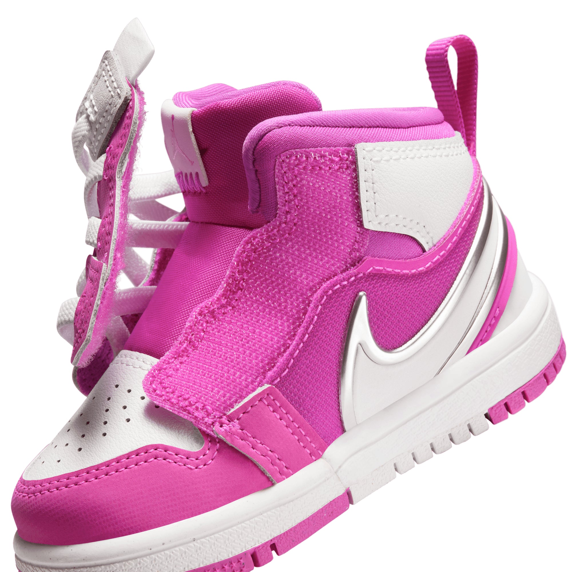 [FQ1283-601] TODDLERS AIR JORDAN RETRO 1 MID RM EASYON 'FIRE PINK'