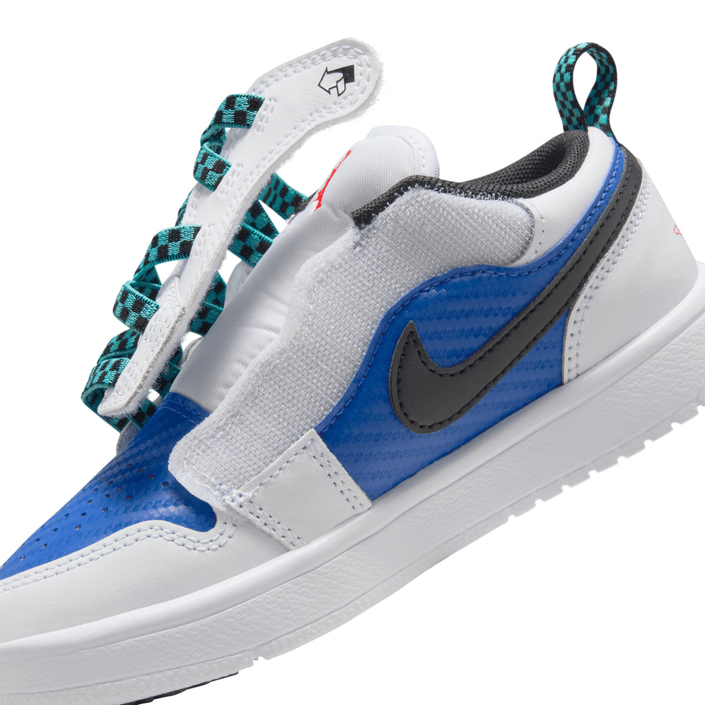 [FQ8708-100] PRESCHOOL AIR JORDAN RETRO 1 LOW ALT SE 'WHITE HYPER ROYAL'