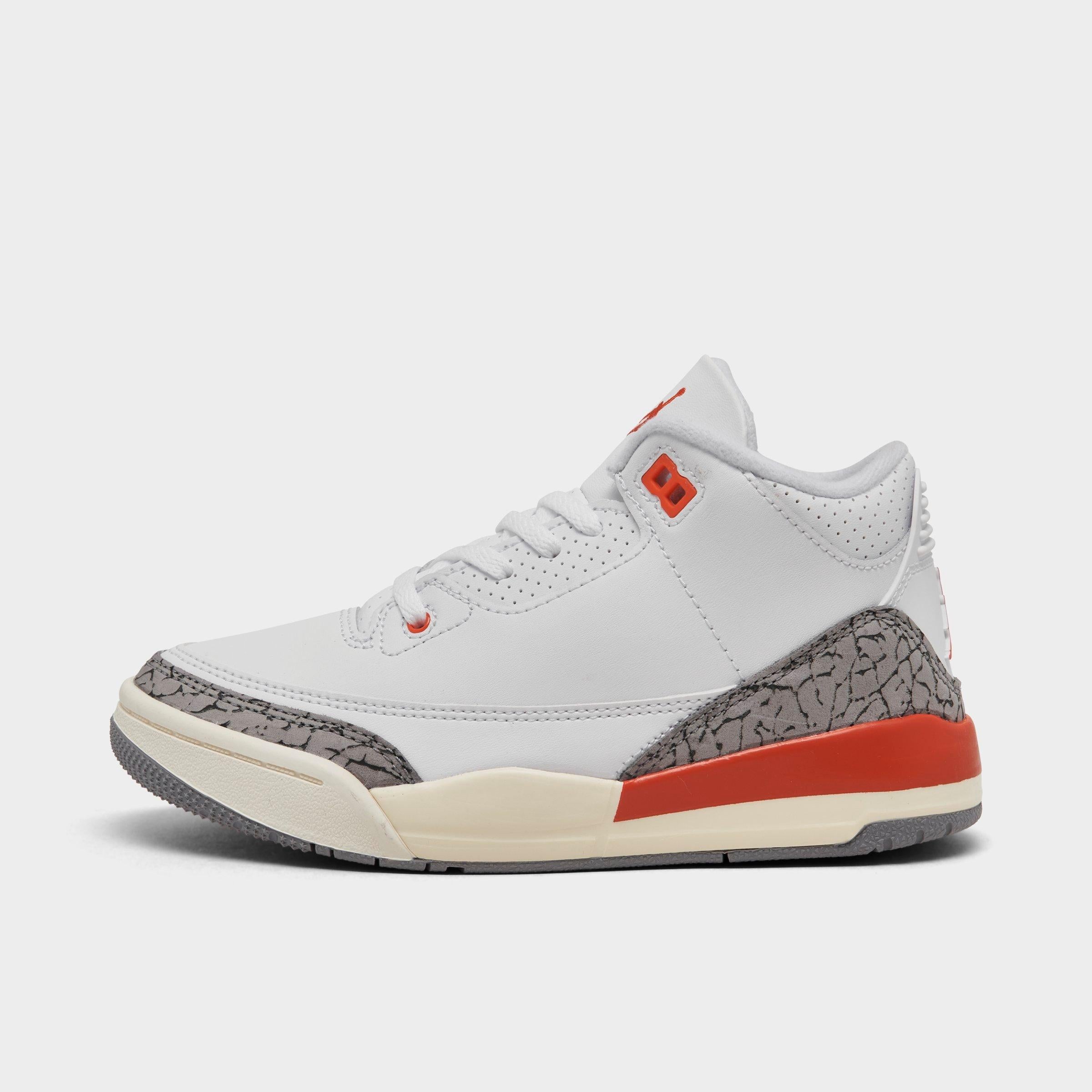 [FQ9174-121] PRESCHOOL AIR JORDAN RETRO 3 PS 'GEORGIA PEACH'