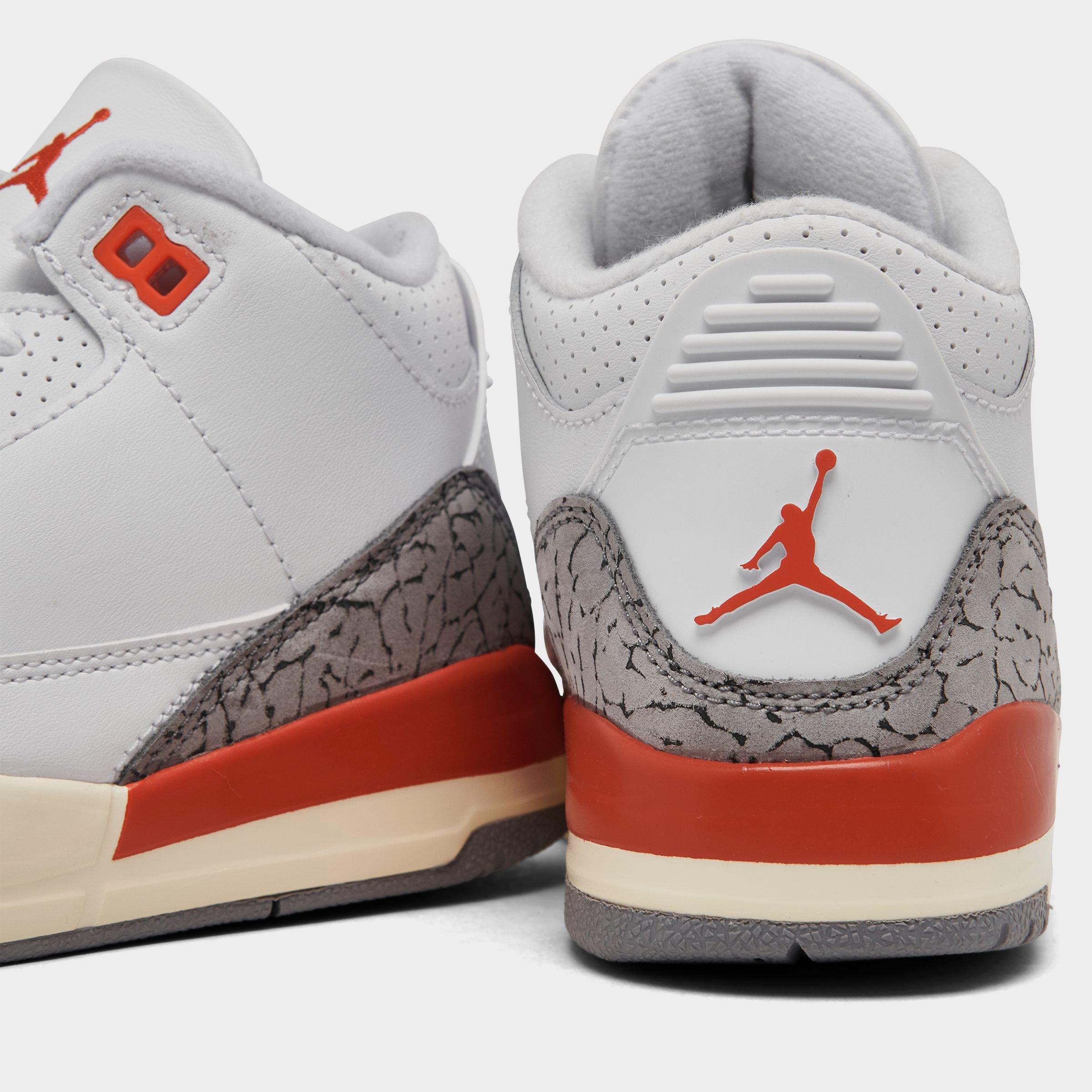 [FQ9174-121] PRESCHOOL AIR JORDAN RETRO 3 PS 'GEORGIA PEACH'