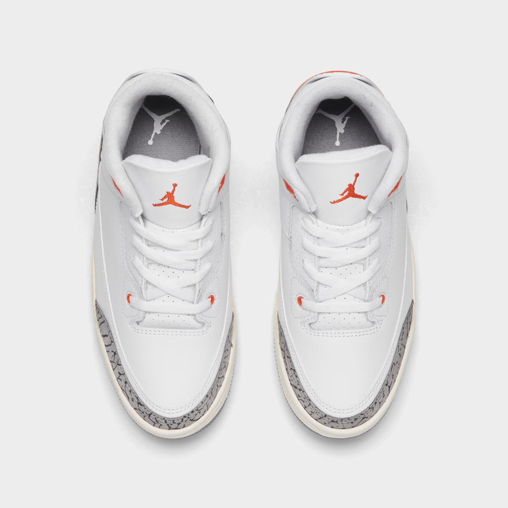[FQ9174-121] PRESCHOOL AIR JORDAN RETRO 3 PS 'GEORGIA PEACH'