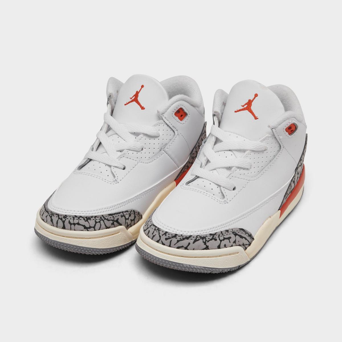 [FQ9175-121] TODDLERS AIR JORDAN RETRO 3 'GEORGIA PEACH (TD)