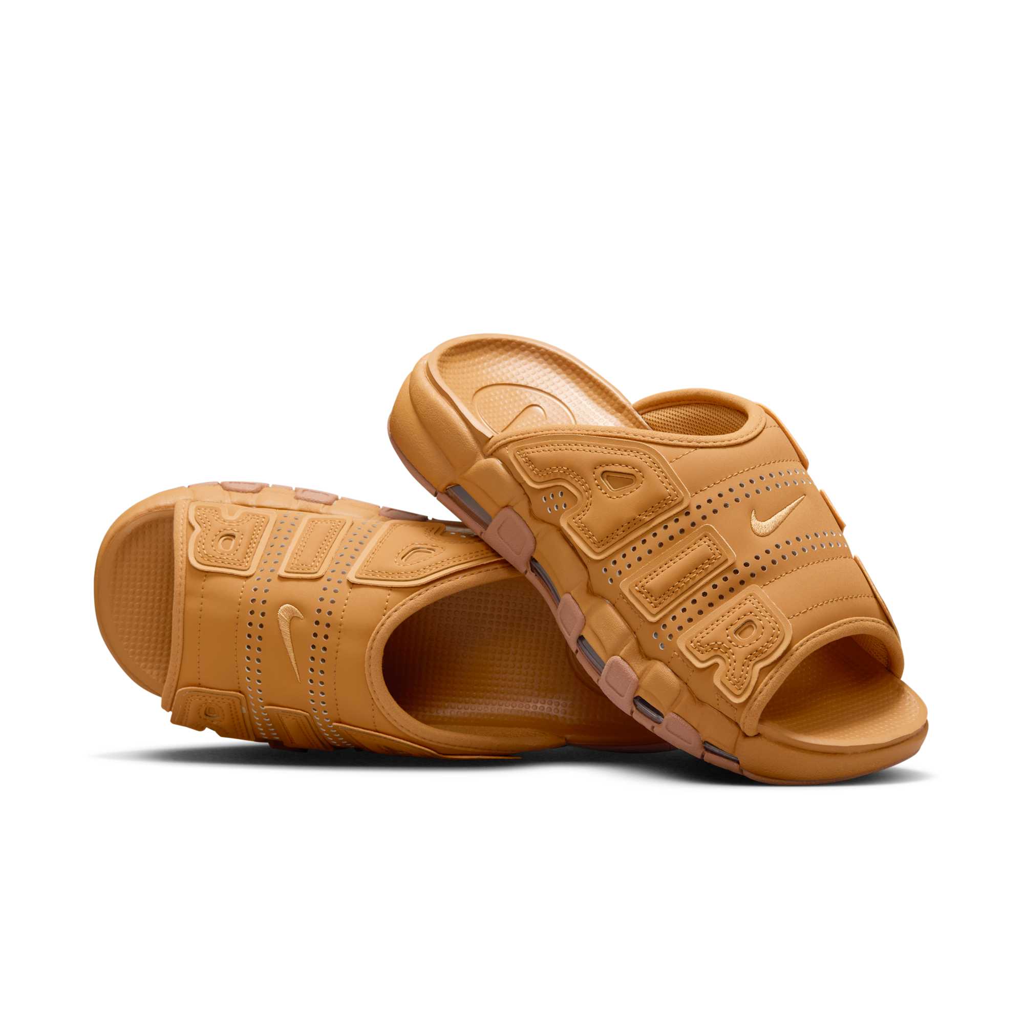 [FZ3113-200] Mens Nike AIR MORE UPTEMPO SLIDE 'FLAX'