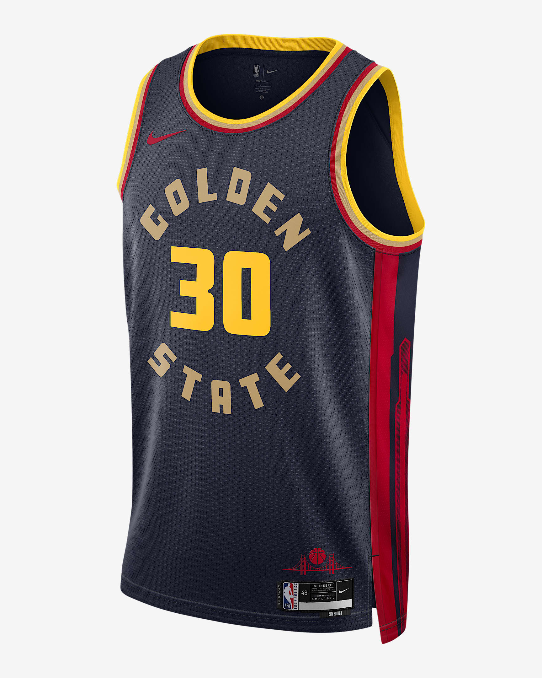 [FQ4342-422] MENS NIKE NBA STEPHEN CURRY CITY EDITION SWINGMAN JERSEY