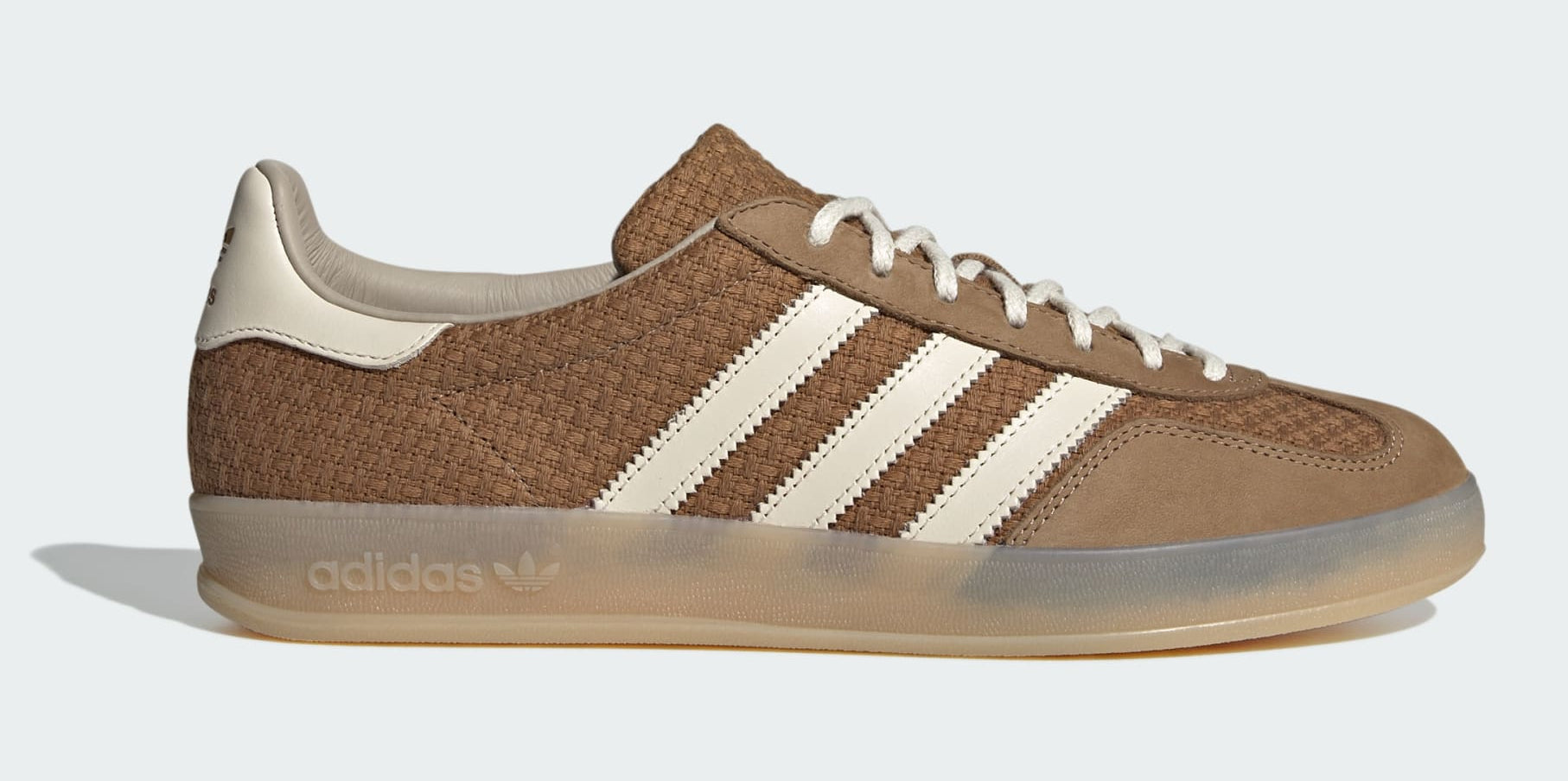 [JR8851] MENS ADIDAS GAZELLE INDOOR 'BROWN DESERT WONDER WHITE'