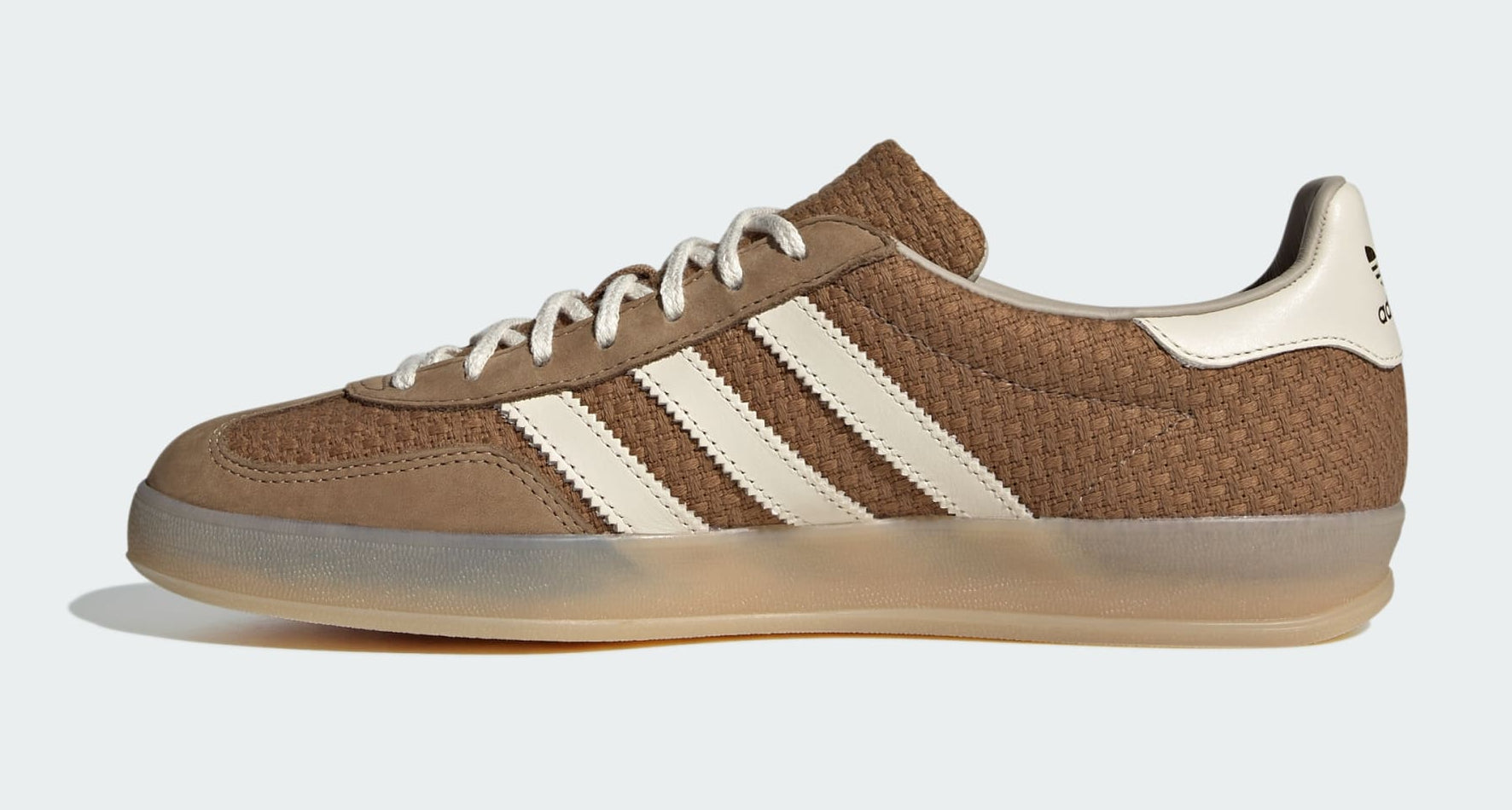 [JR8851] MENS ADIDAS GAZELLE INDOOR 'BROWN DESERT WONDER WHITE'