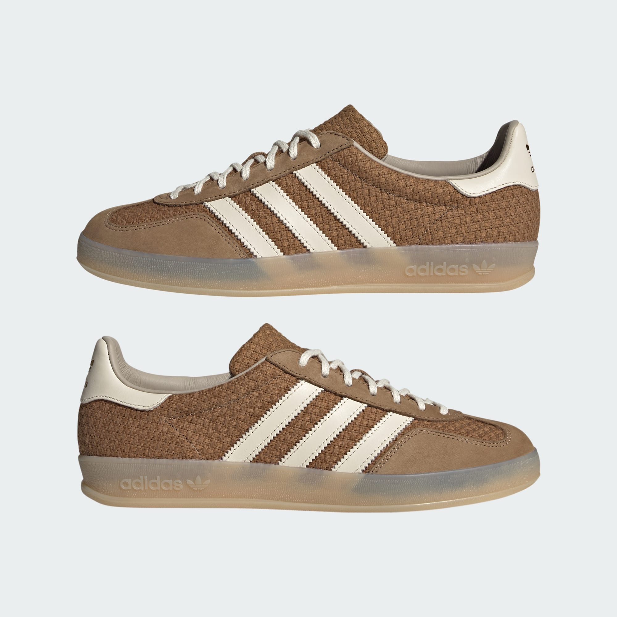 [JR8851] MENS ADIDAS GAZELLE INDOOR 'BROWN DESERT WONDER WHITE'