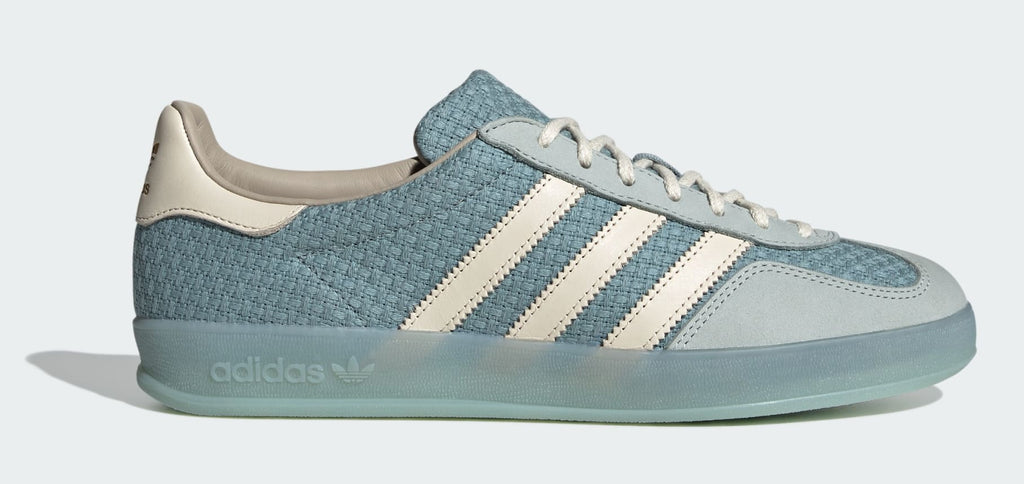 [JR8852] MENS ADIDAS GAZELLE INDOOR 'COTTON WEAVE PACK - LIGHT BLUE'