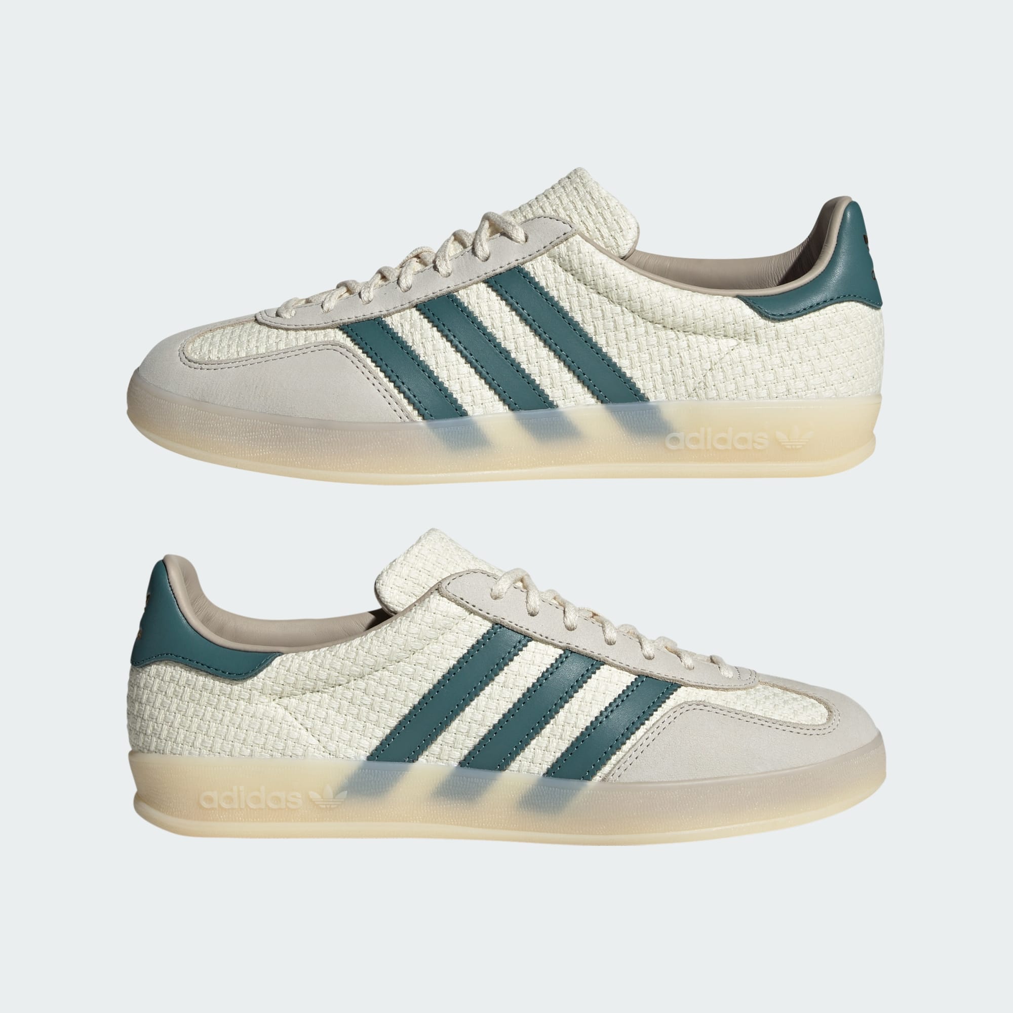 [JR3837] MENS ADIDAS GAZELLE INDOOR 'CREAM WHITE PRELOVED TEAL'