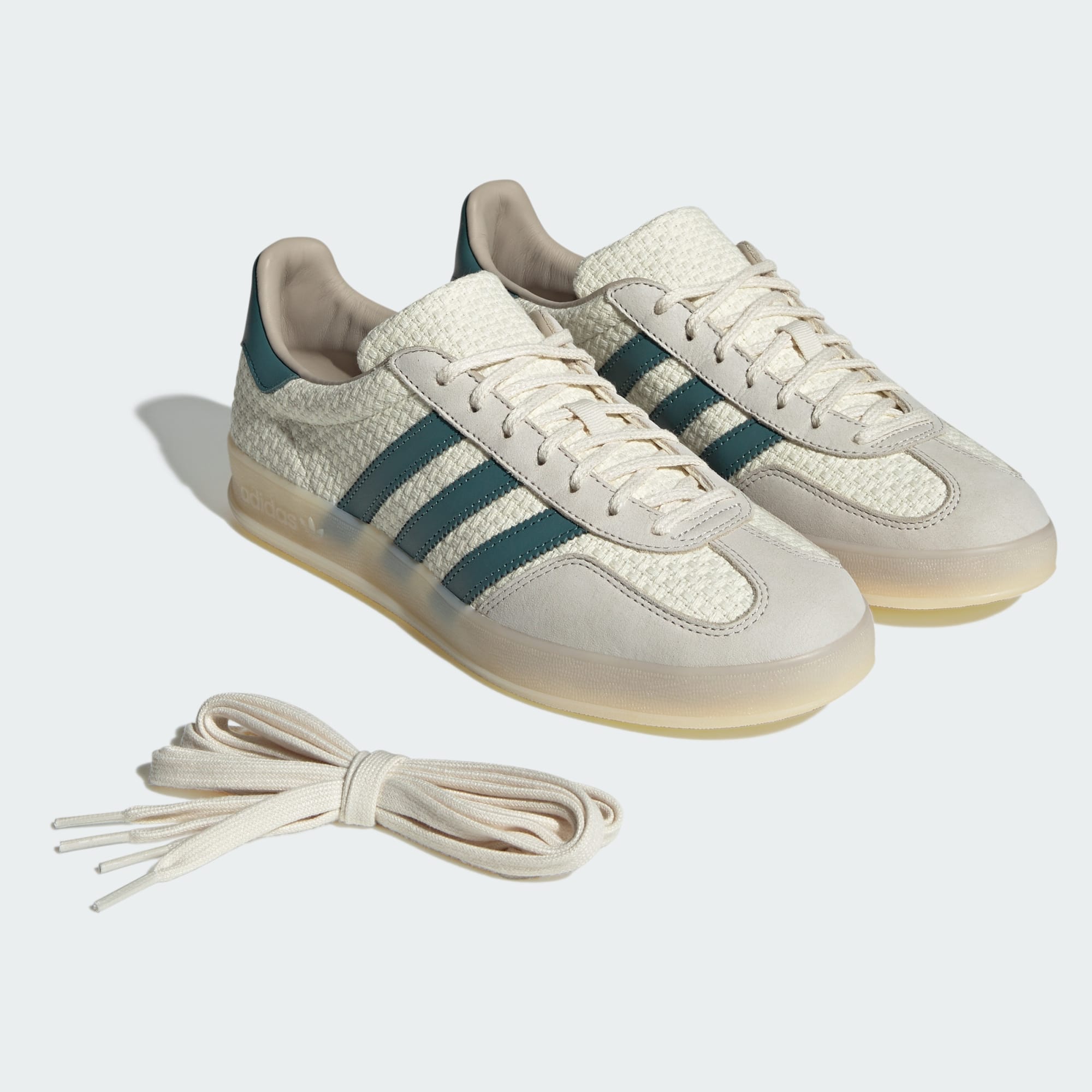 [JR3837] MENS ADIDAS GAZELLE INDOOR 'CREAM WHITE PRELOVED TEAL'