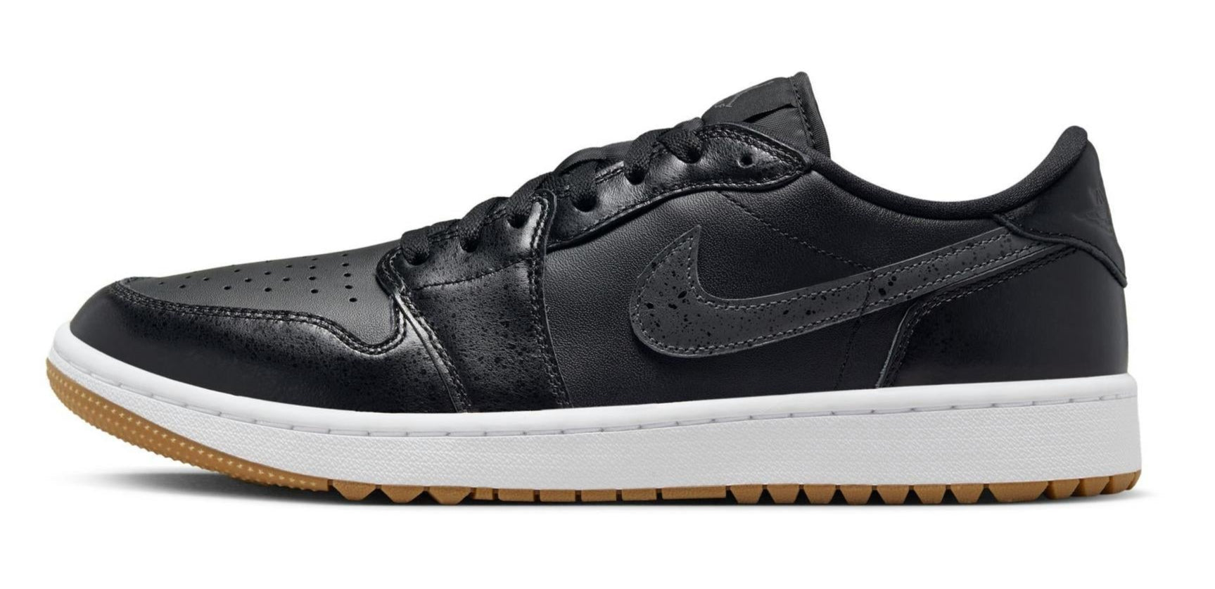 [DD9315-005] MENS AIR JORDAN RETRO 1 LOW GOLF 'BLACK GUM'