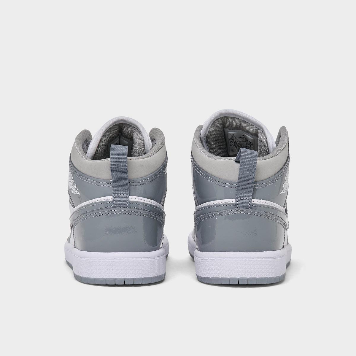 [HF3194-100] PRESCHOOL AIR JORDAN RETRO 1 MID SE 'WHITE COOL GREY'