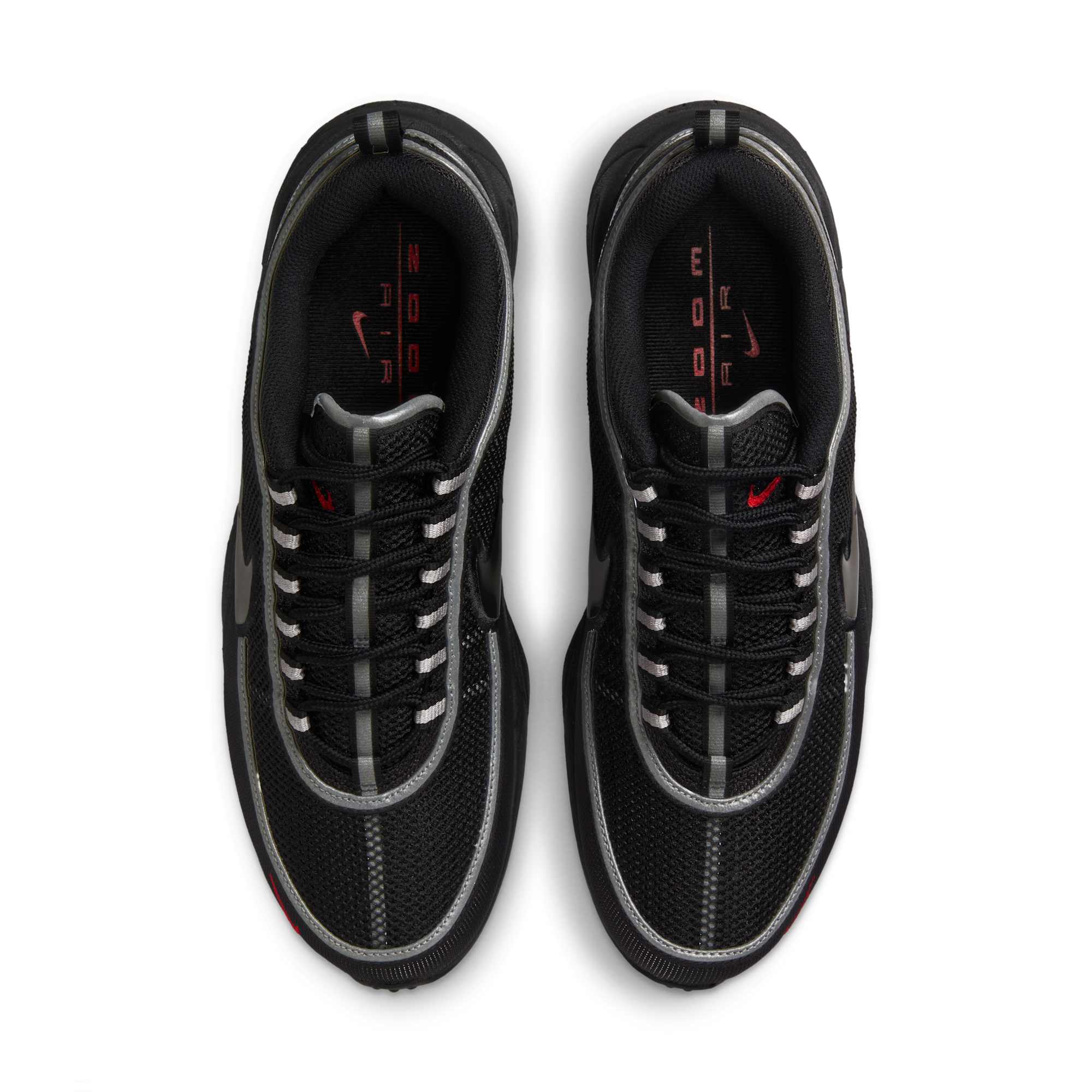 [HF9117-002] MENS NIKE AIR ZOOM SPIRIDON 'BLACK METALLIC SILVER'