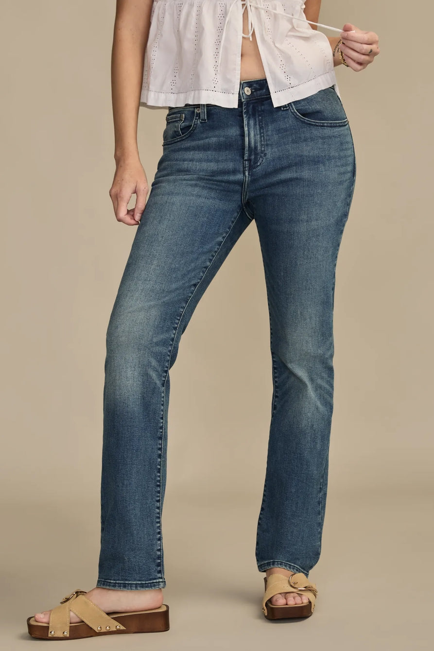 [124872-420] WOMENS LUCKY BRAND HIGH RISE CURVY STRAIGHT - GEMINI