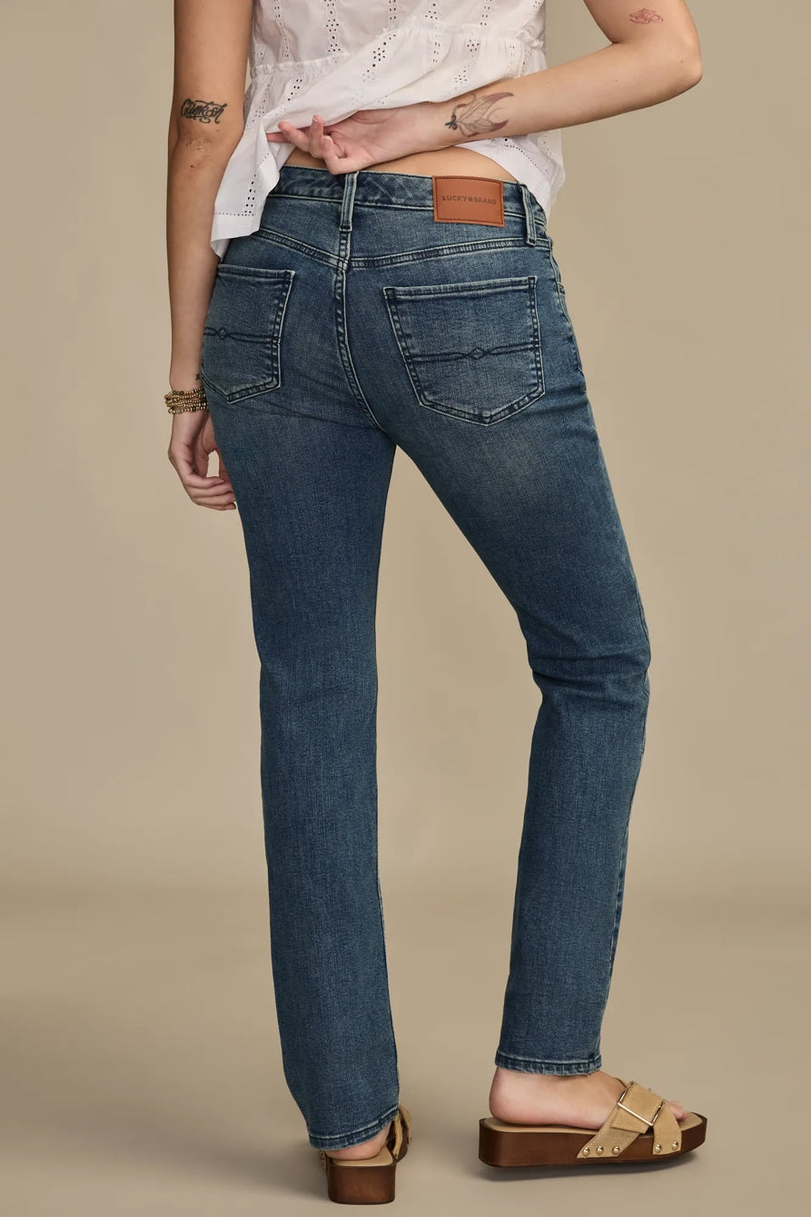 [124872-420] WOMENS LUCKY BRAND HIGH RISE CURVY STRAIGHT - GEMINI